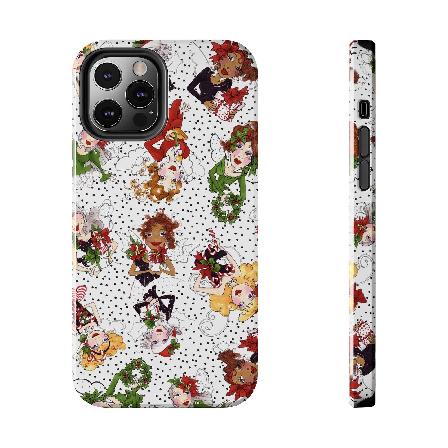 Fairy Toss White / Black Phone Case