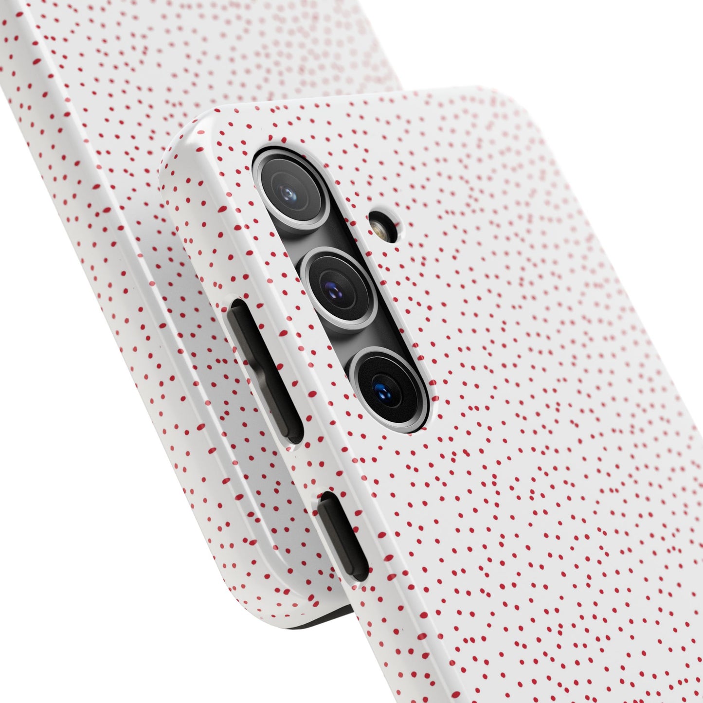 Dinky Dots White / Red Phone Case