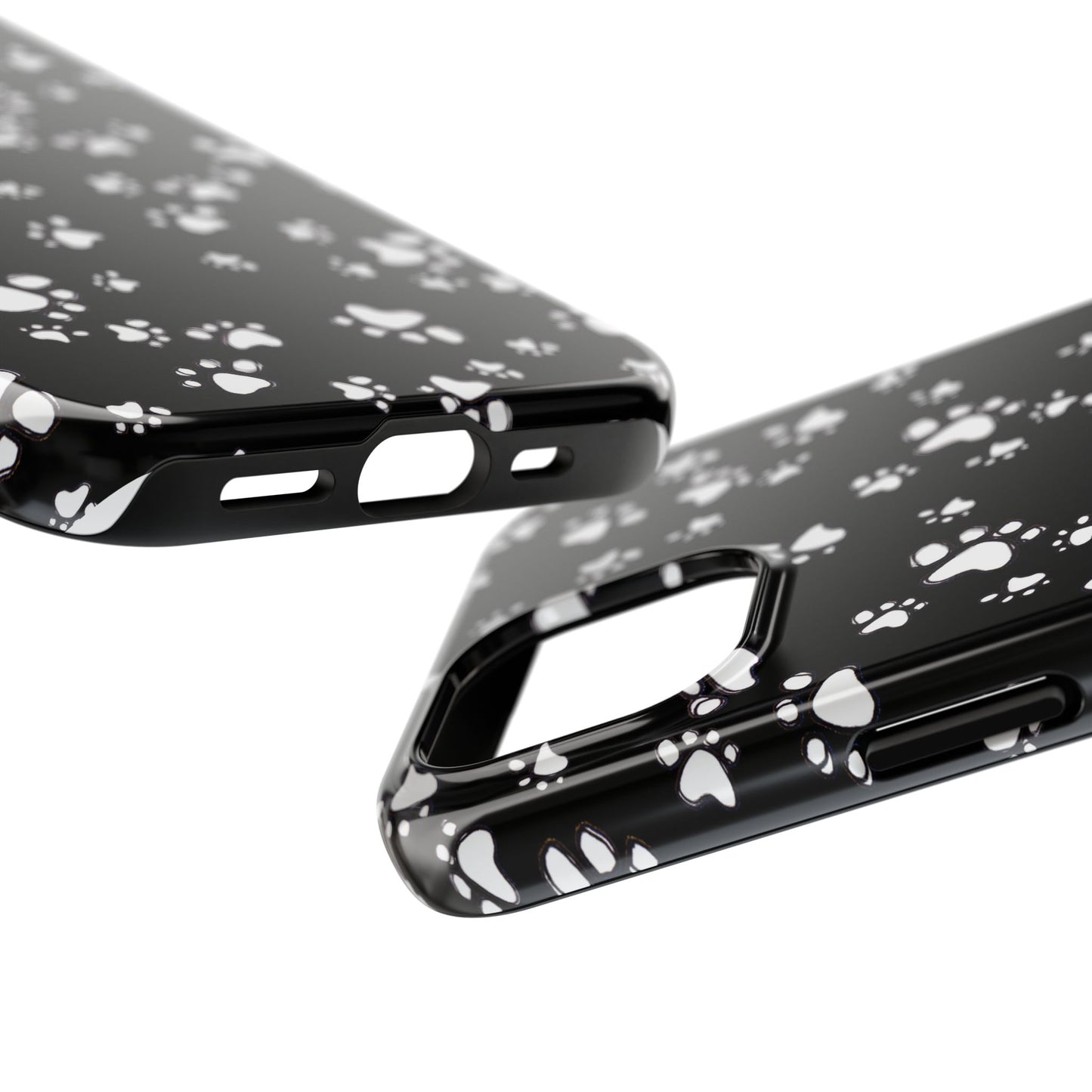 Paw Flakes Black Phone Case
