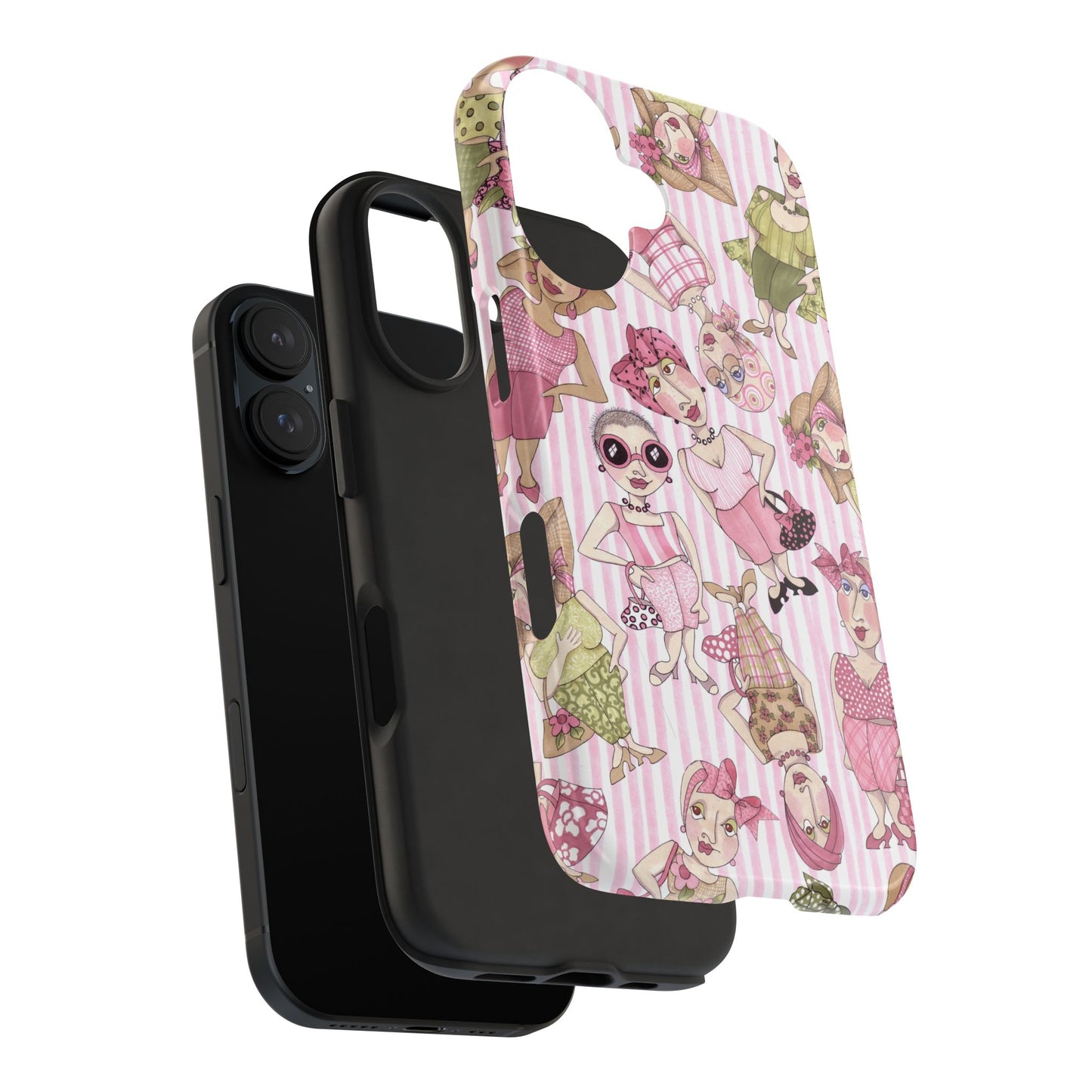Tossed Ladies Pink Phone Case