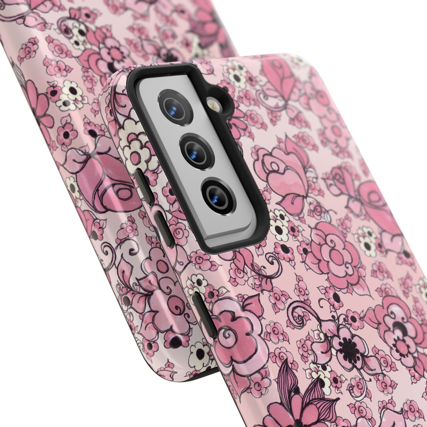 Profuse Posies Pink Phone Case