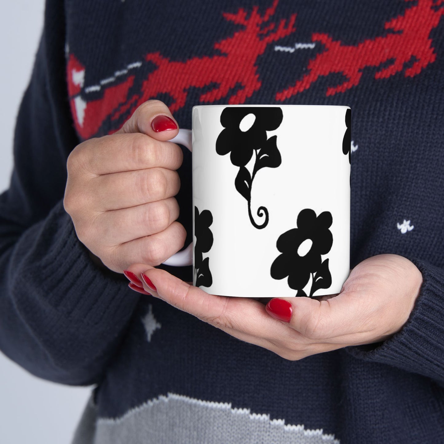 Daring Daisy White Cup