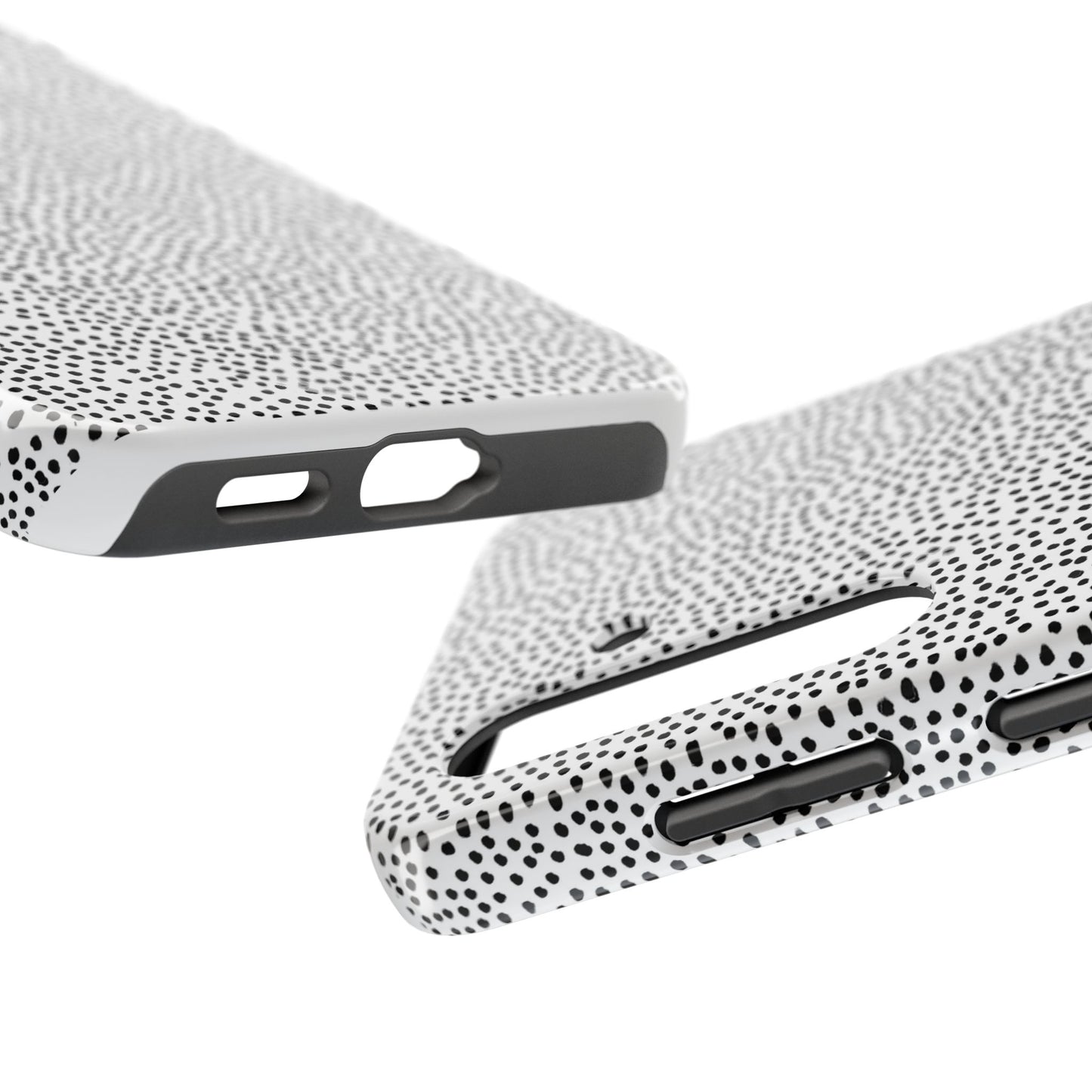 Baby Dots White / Black Phone Case