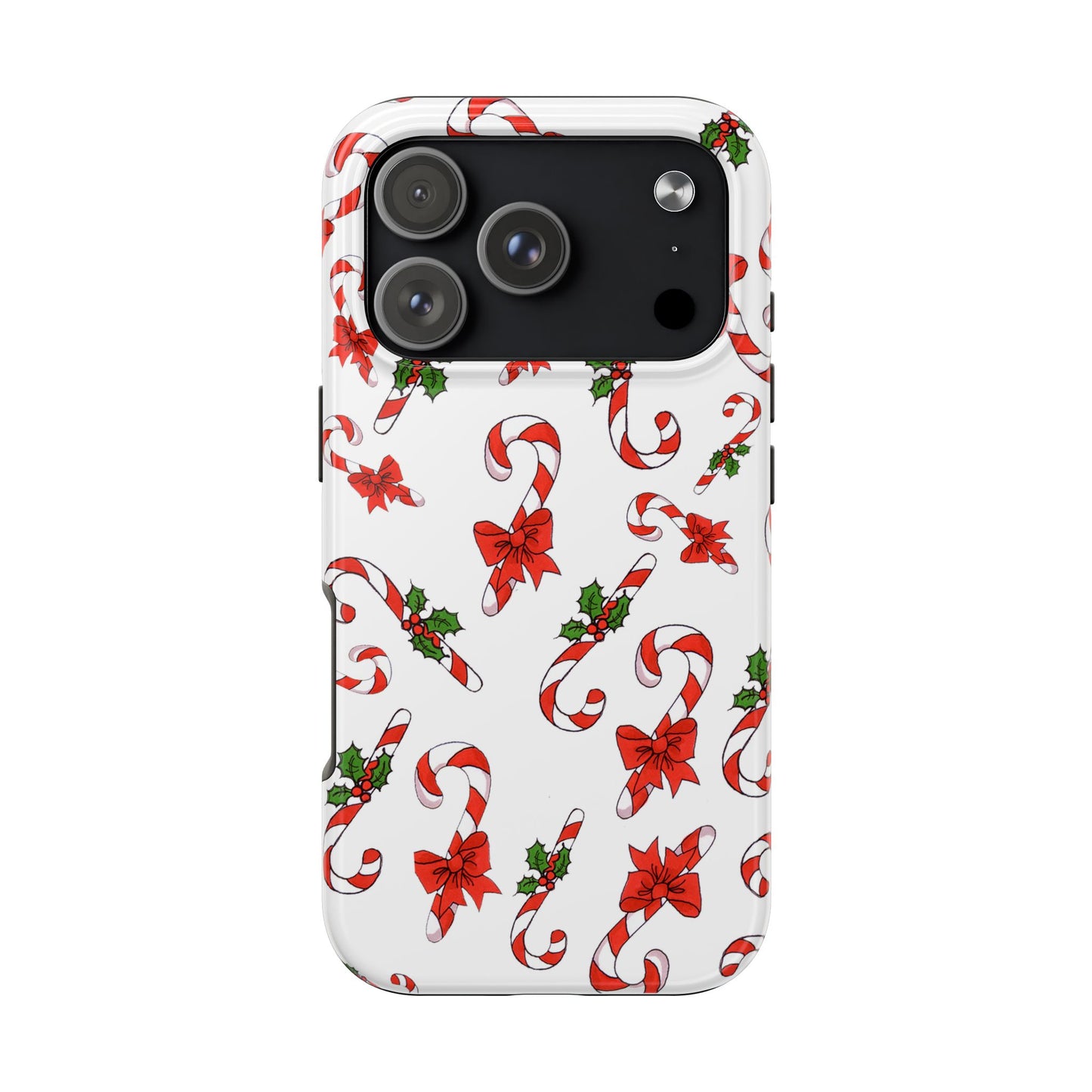 Candy Cane Crowd White Phone Case