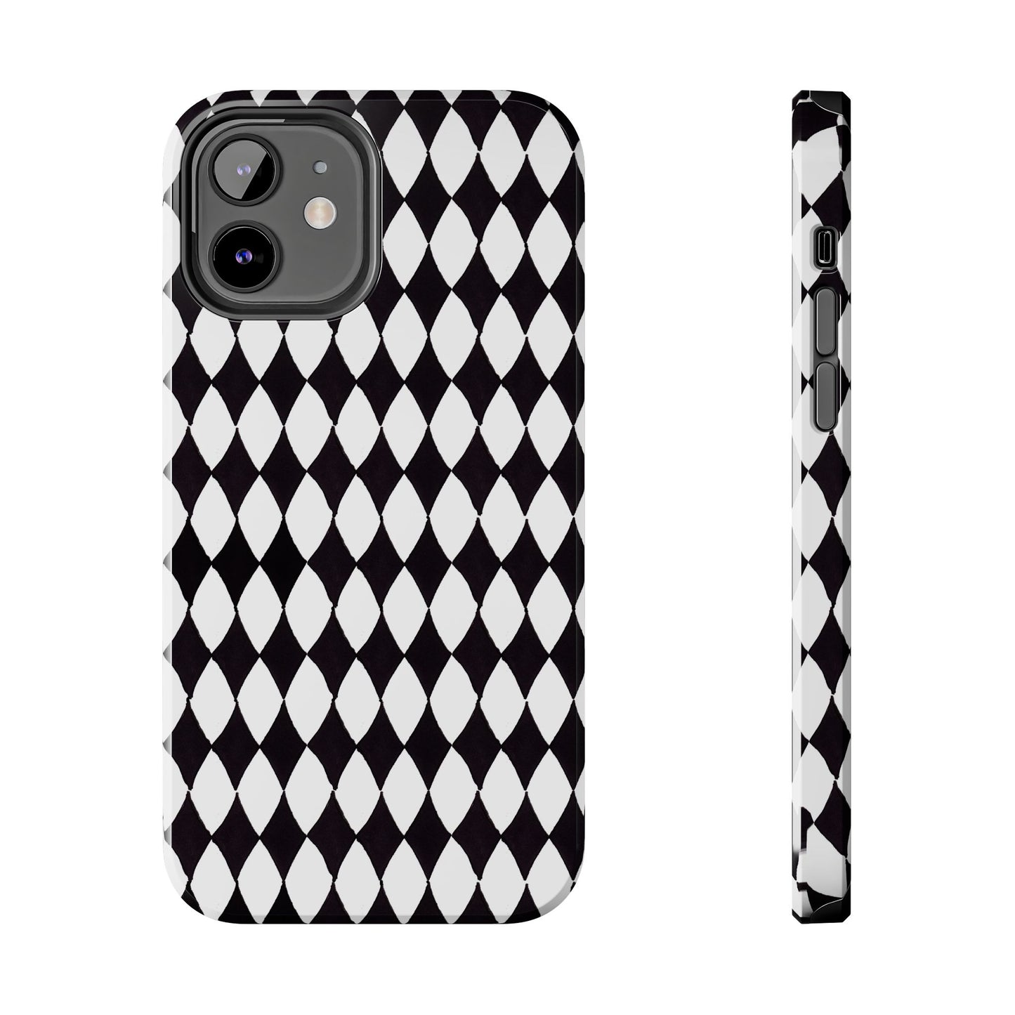 Diamond White / Black Phone Case