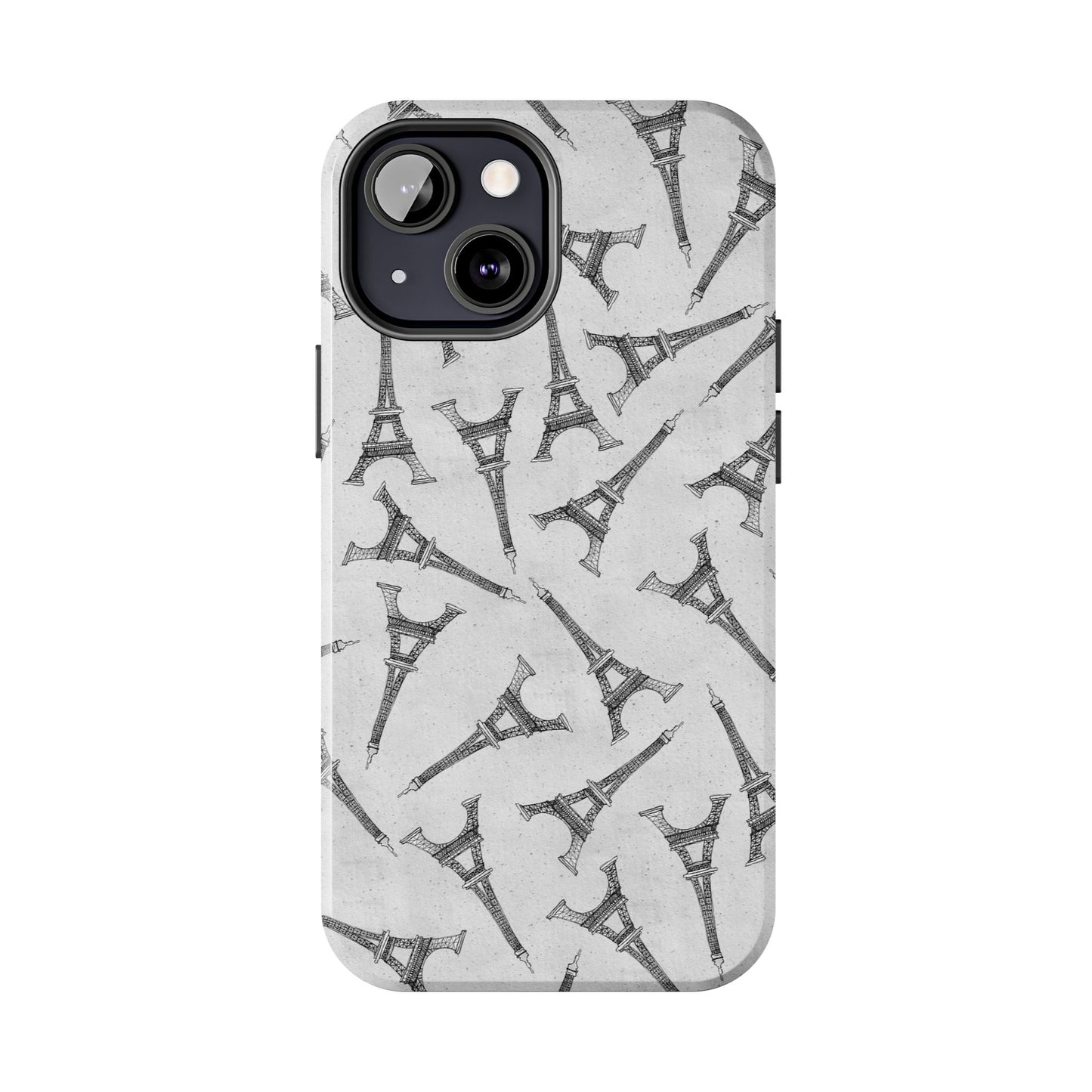 Eifelesque Silver Phone Case