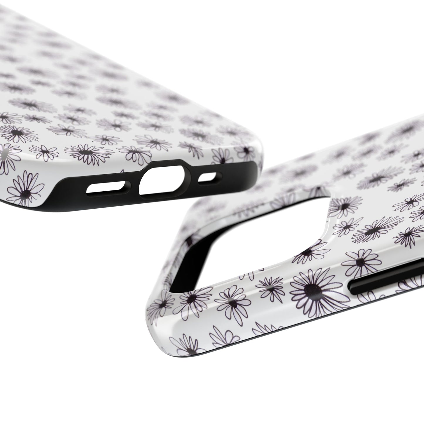 Random Daisy White / Black Phone Case