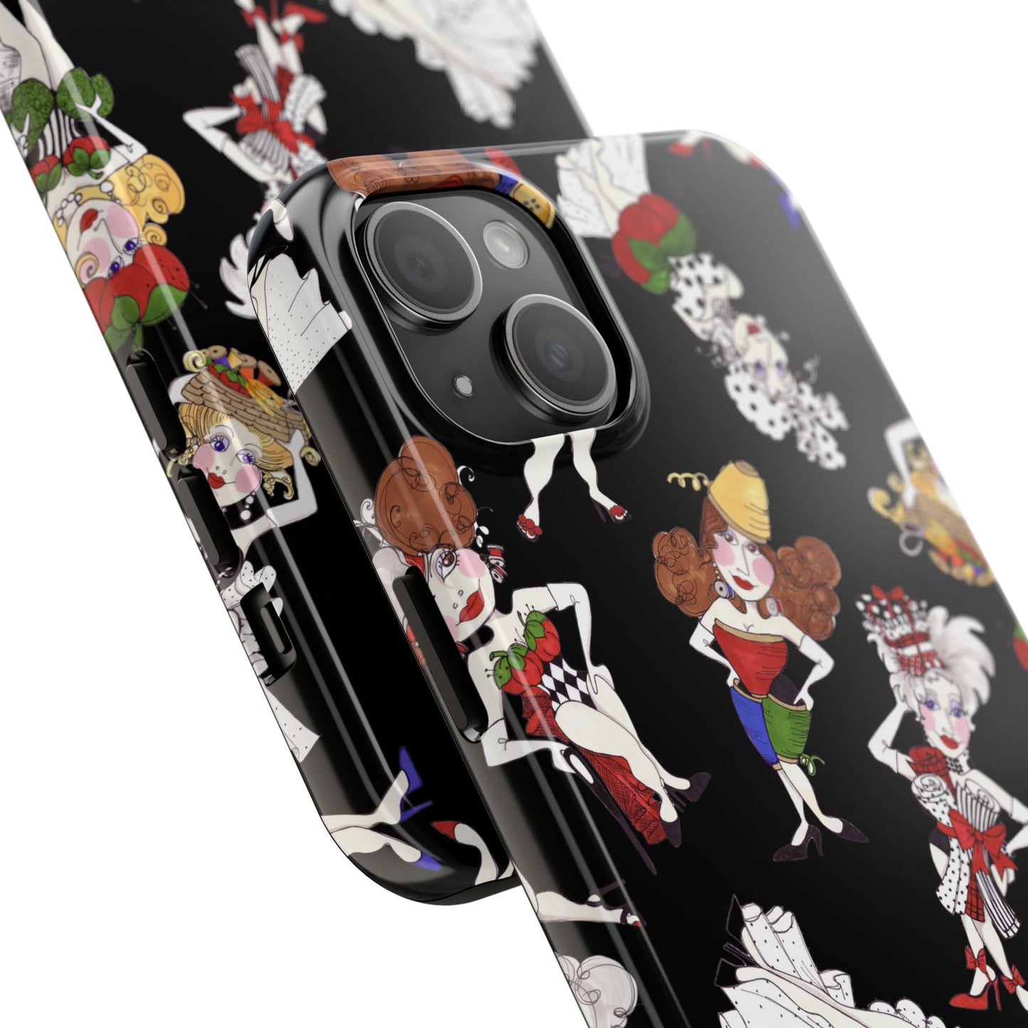 Sew Tossed Black Phone Case