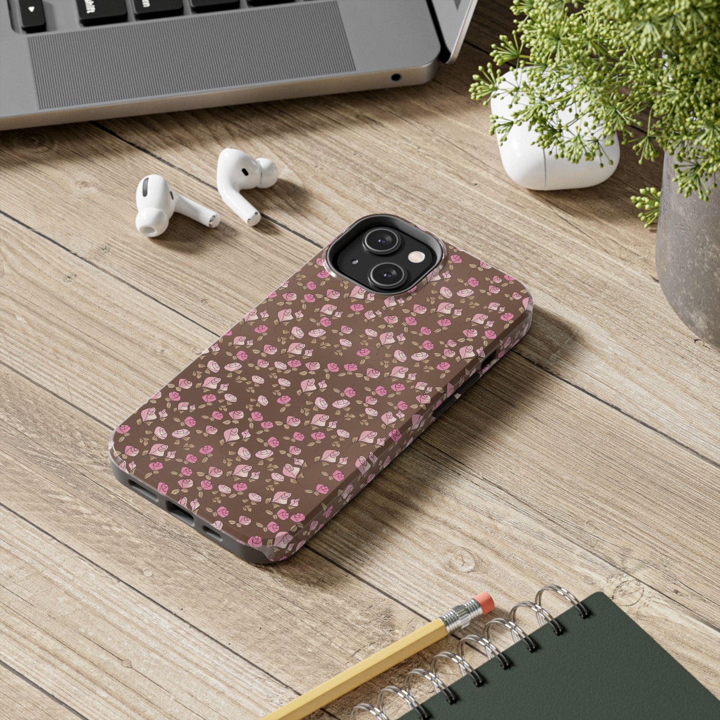 Little Bitty Roses Chocolate Phone Case