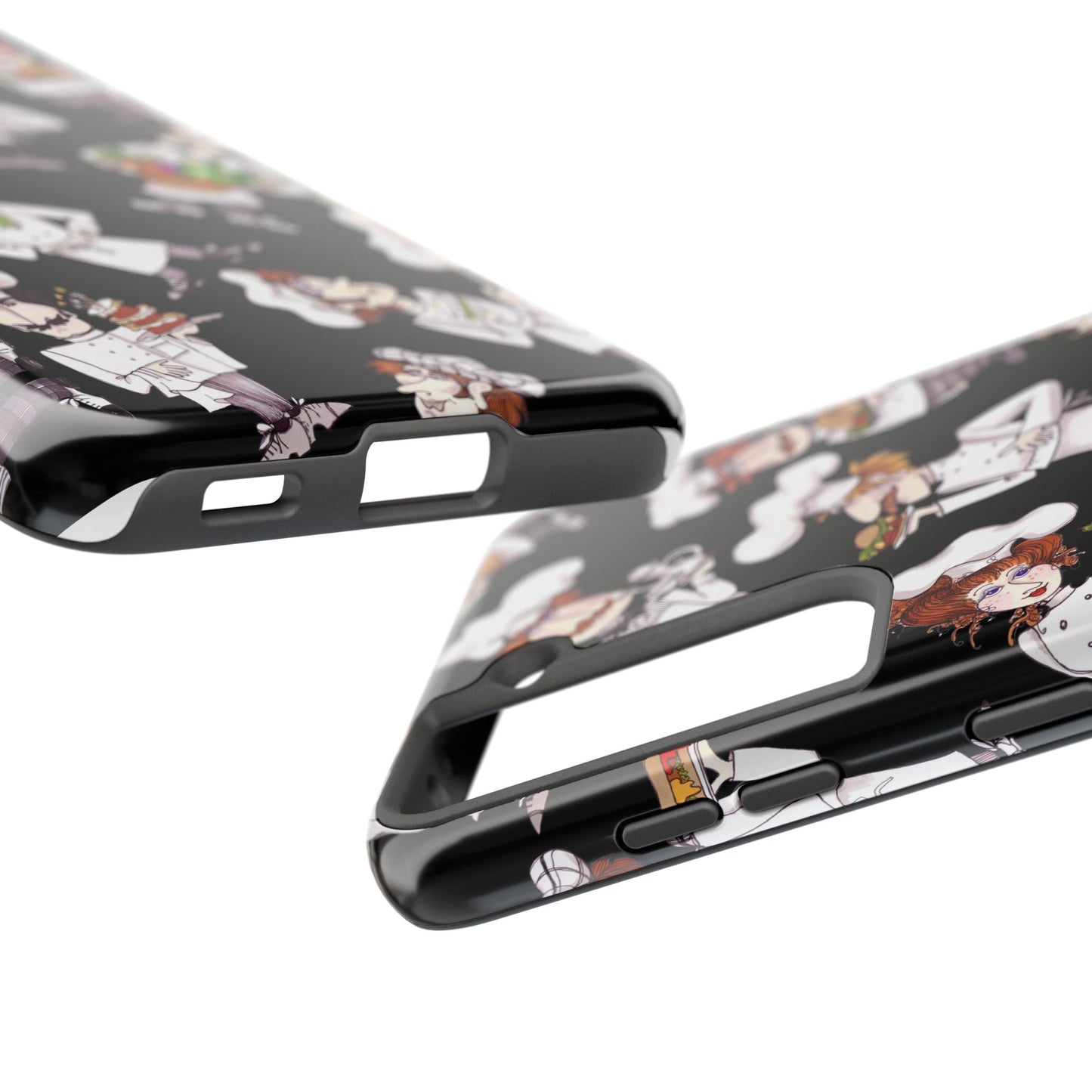 Tossed Chefs Black Phone Case