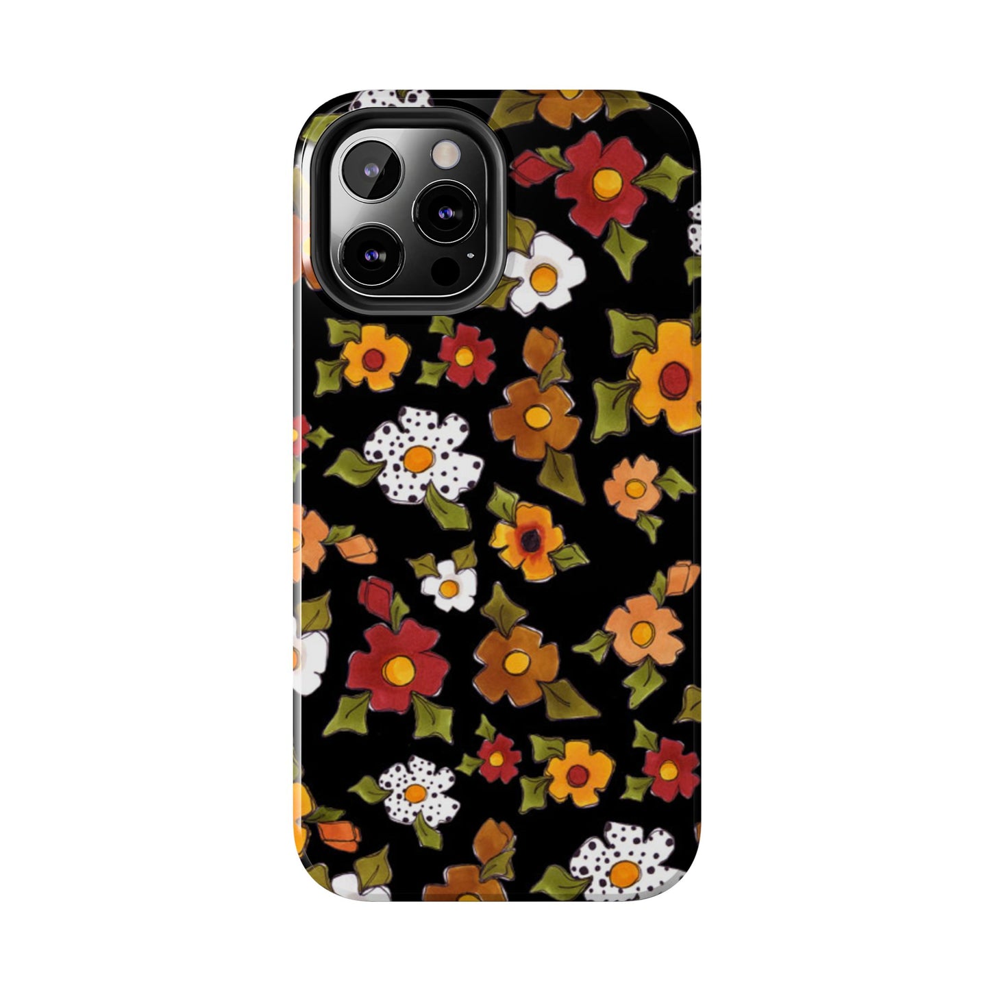 Spice Posie Black Phone Case