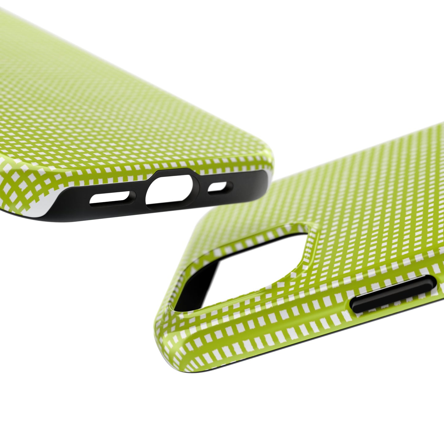 Chipper Check Lime Phone Case