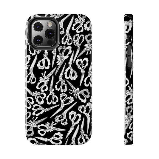 Scissor Blizzard Black Phone Case