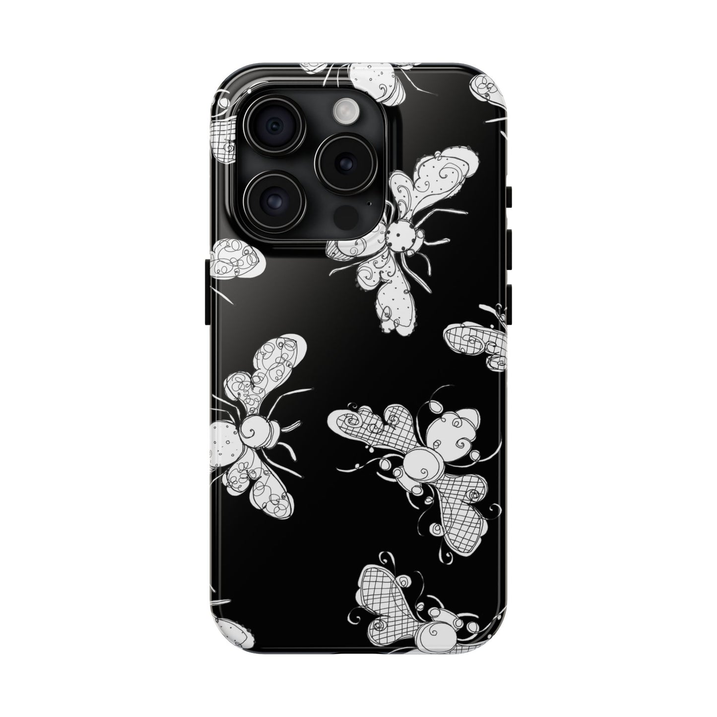 Busy Bee Black Phone Case