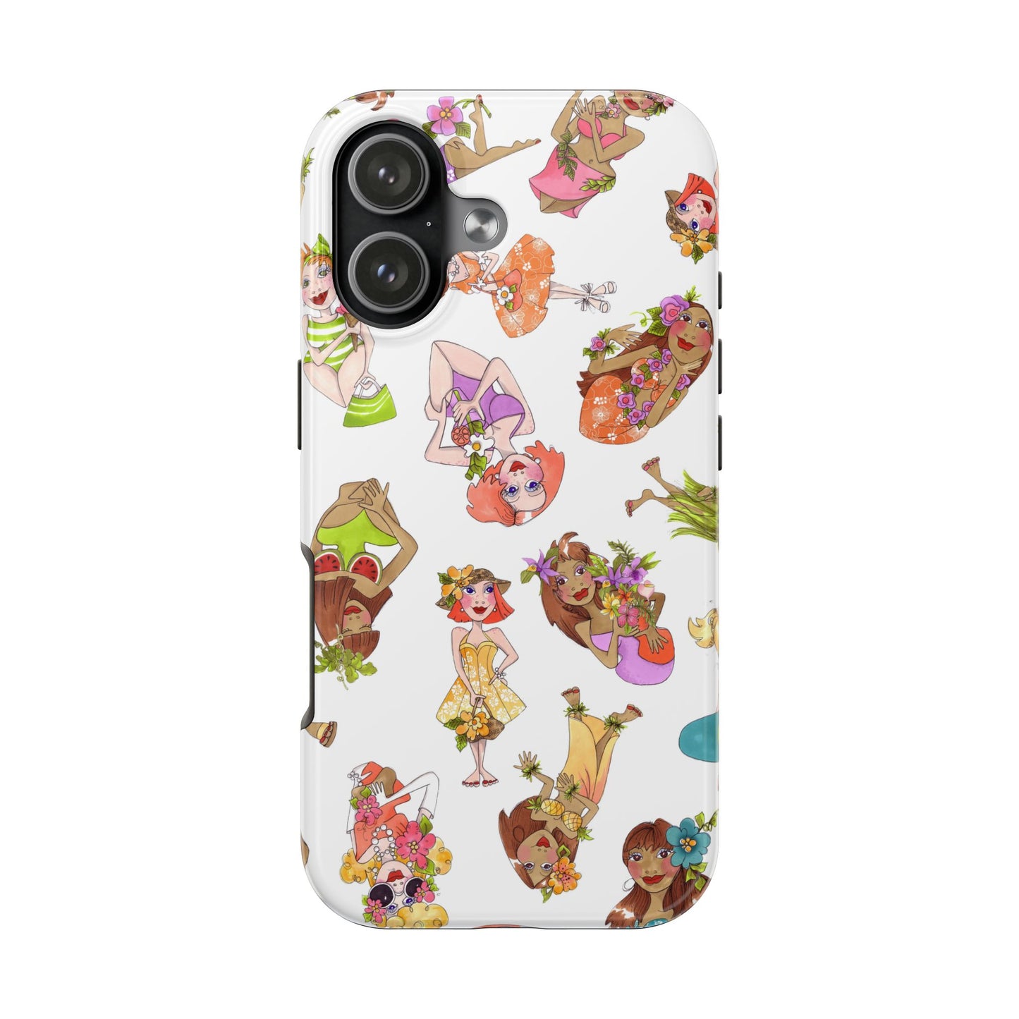 Island Toss White Phone Case