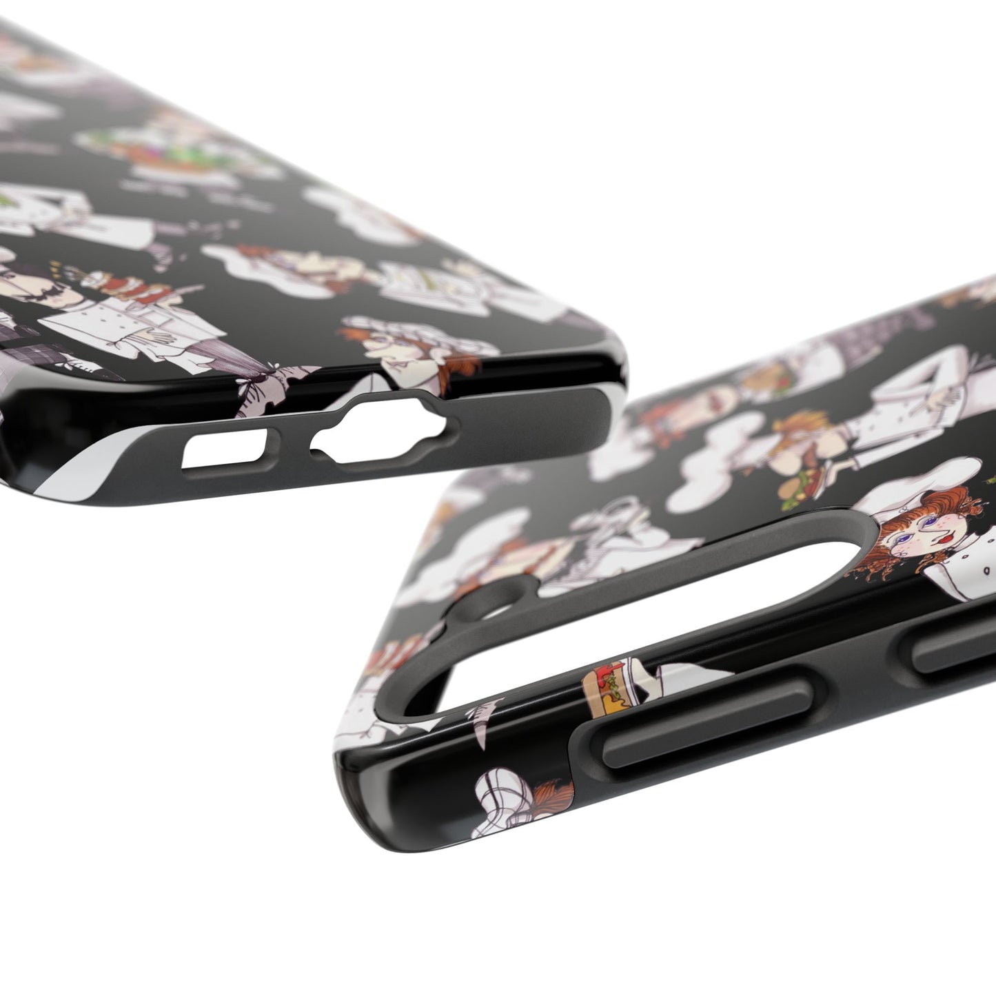Tossed Chefs Black Phone Case