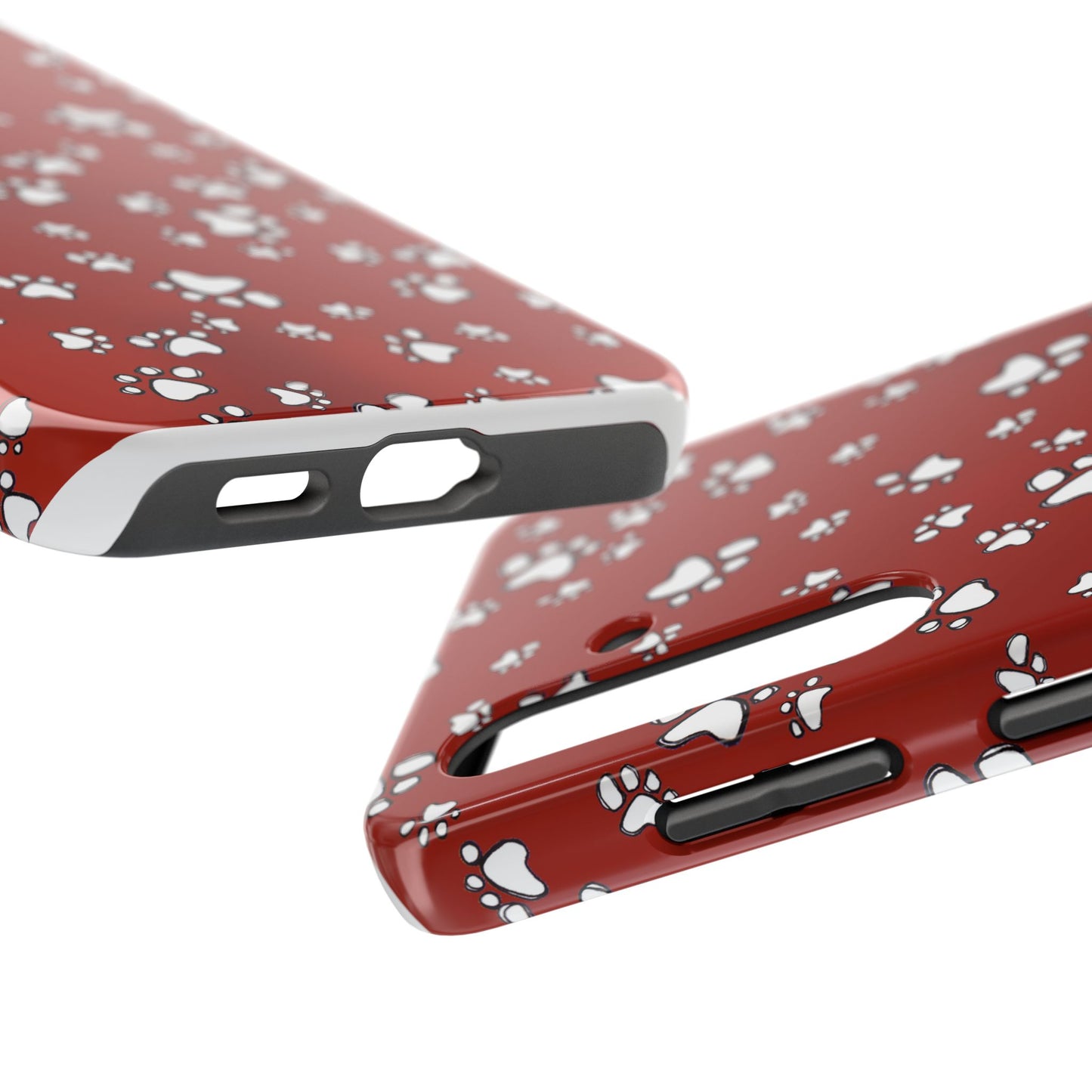 Paw Flakes Red Phone Case