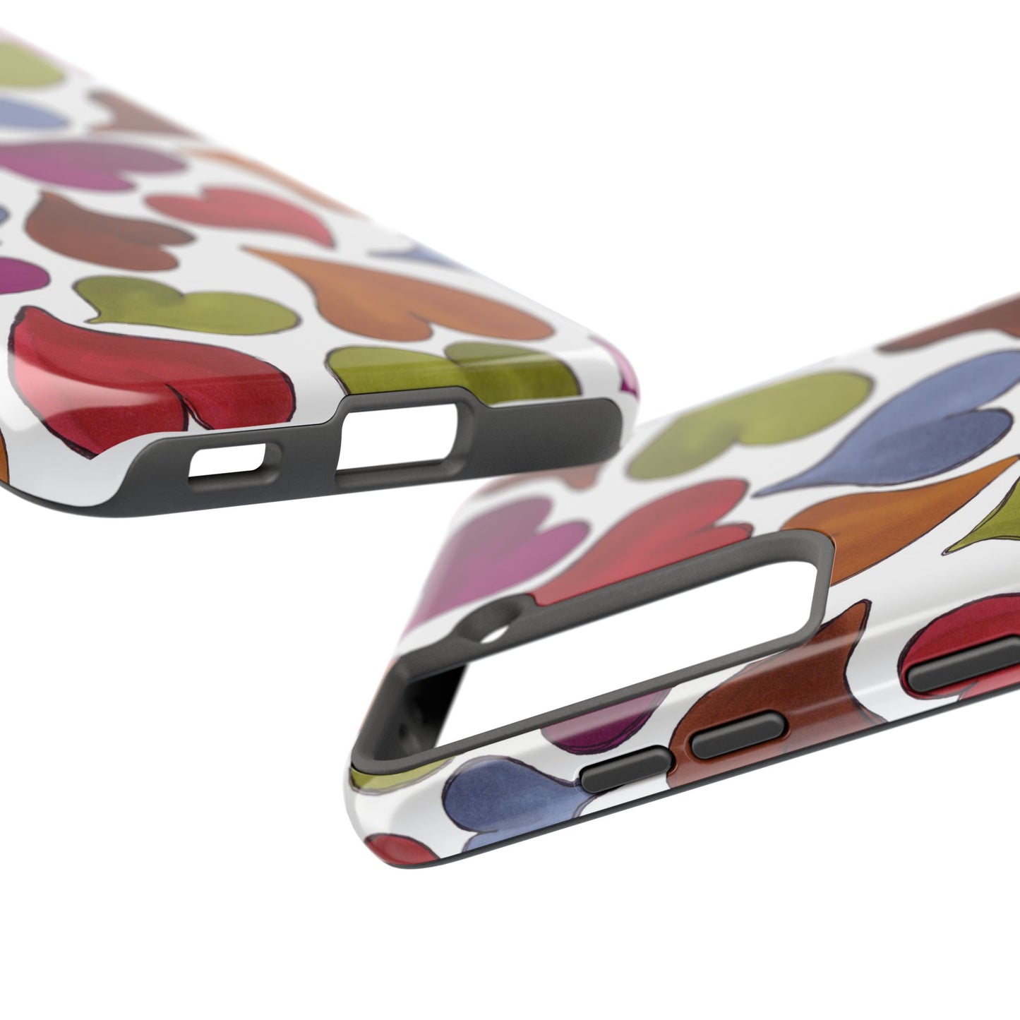 Big Hearted White Phone Case