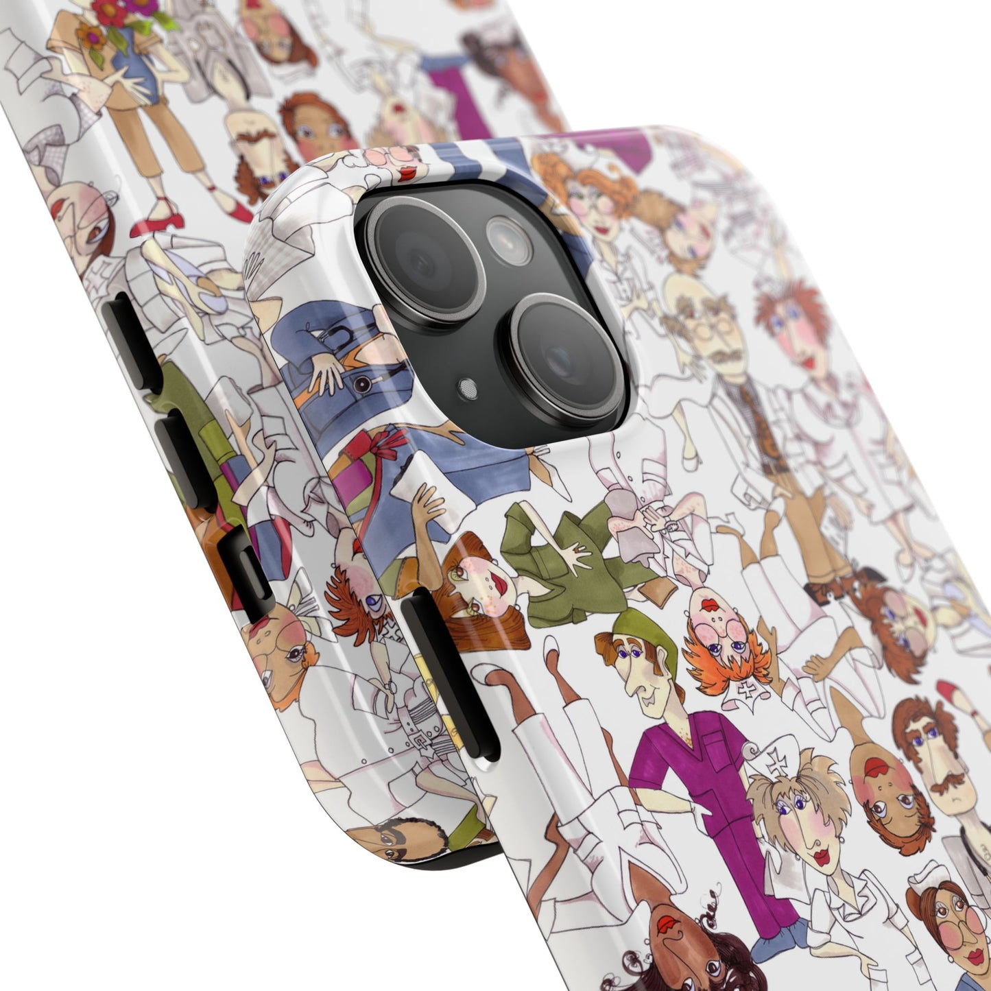 Diverse Nurse White Phone Case