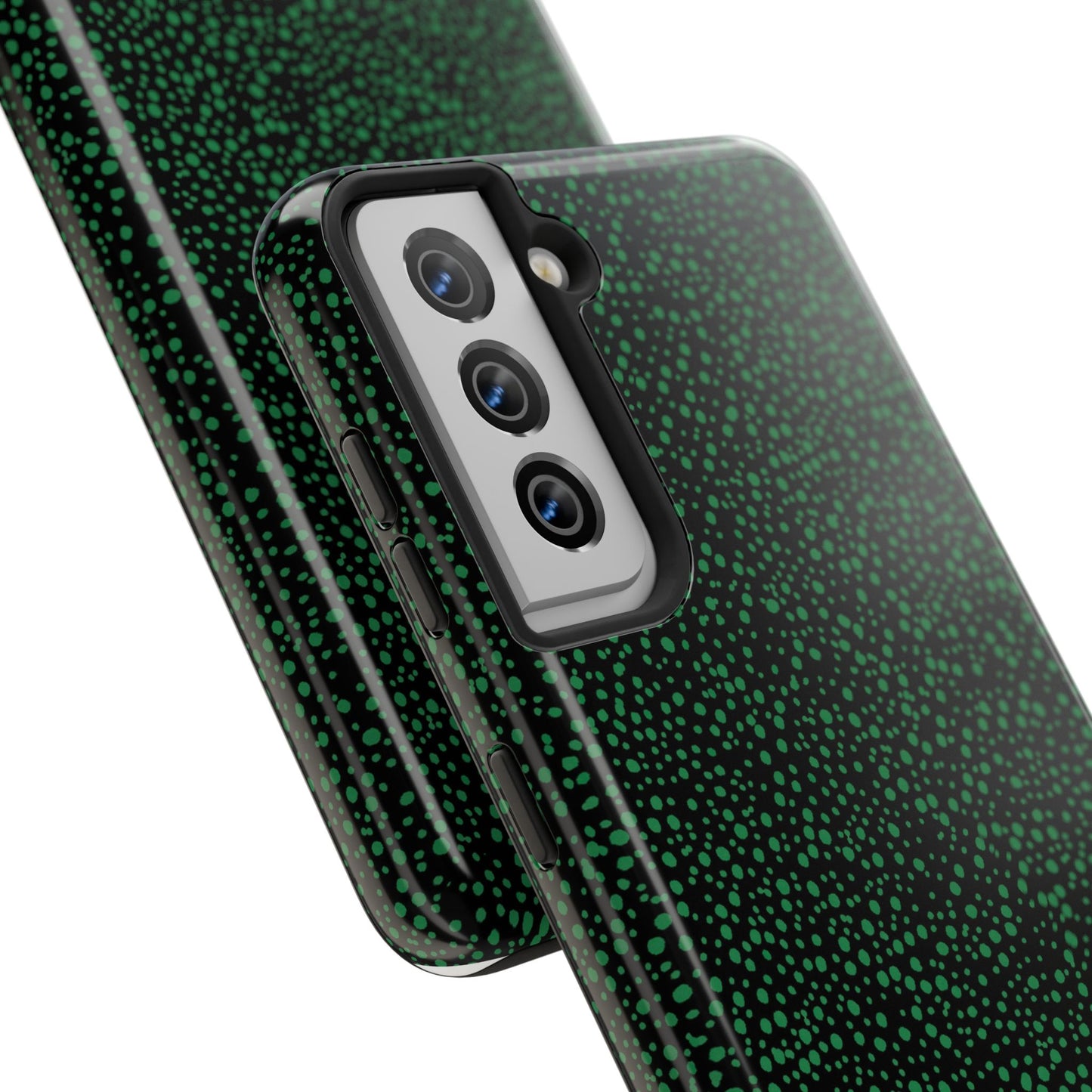 Confetti Black / Green Phone Case