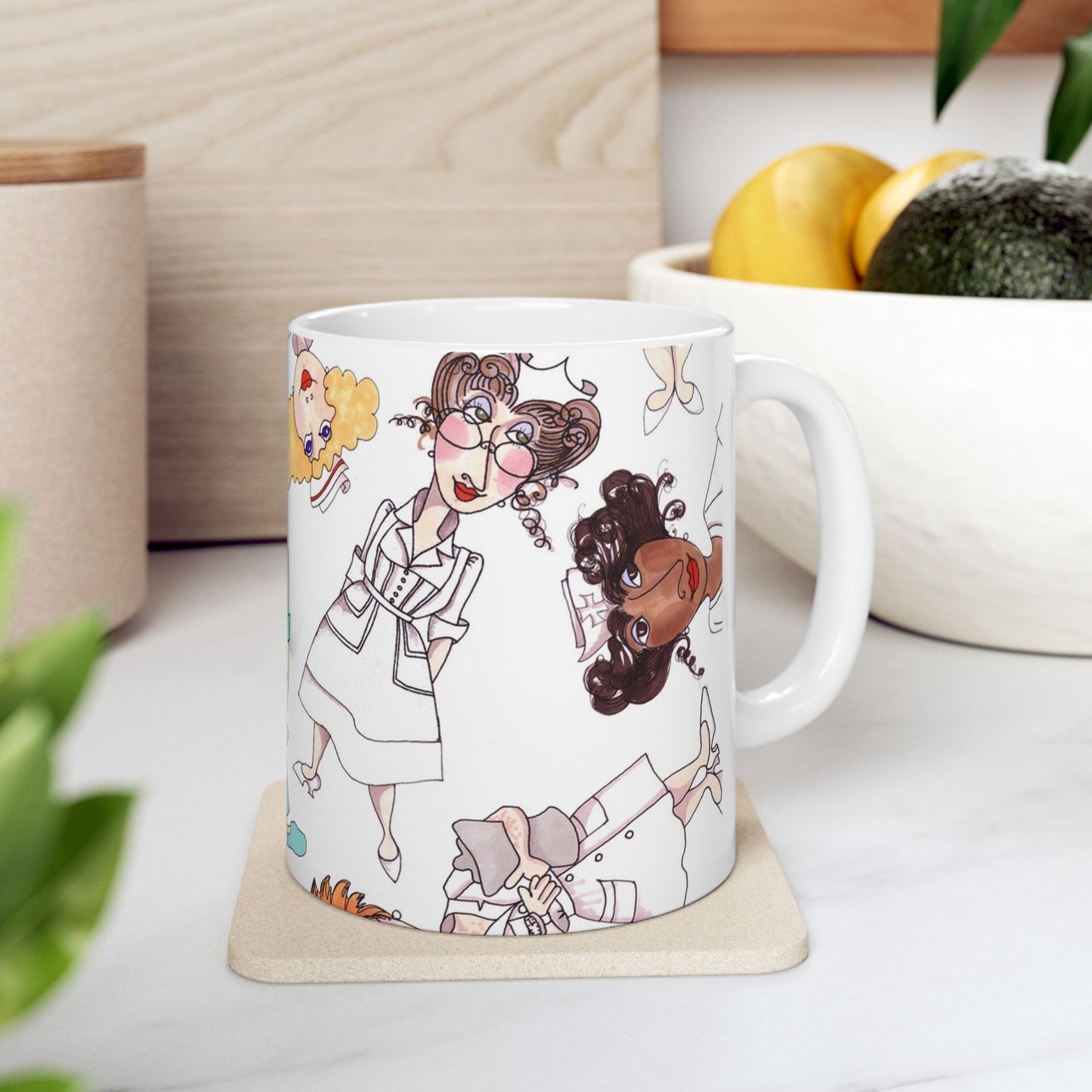 Happy Staff White Cup