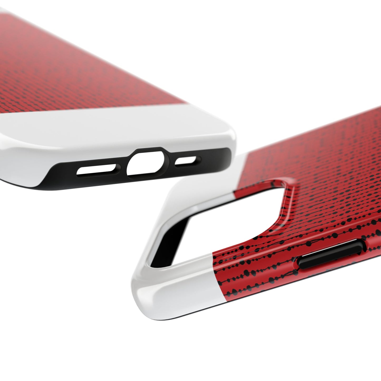 Beaded Curtain Red / Black Phone Case