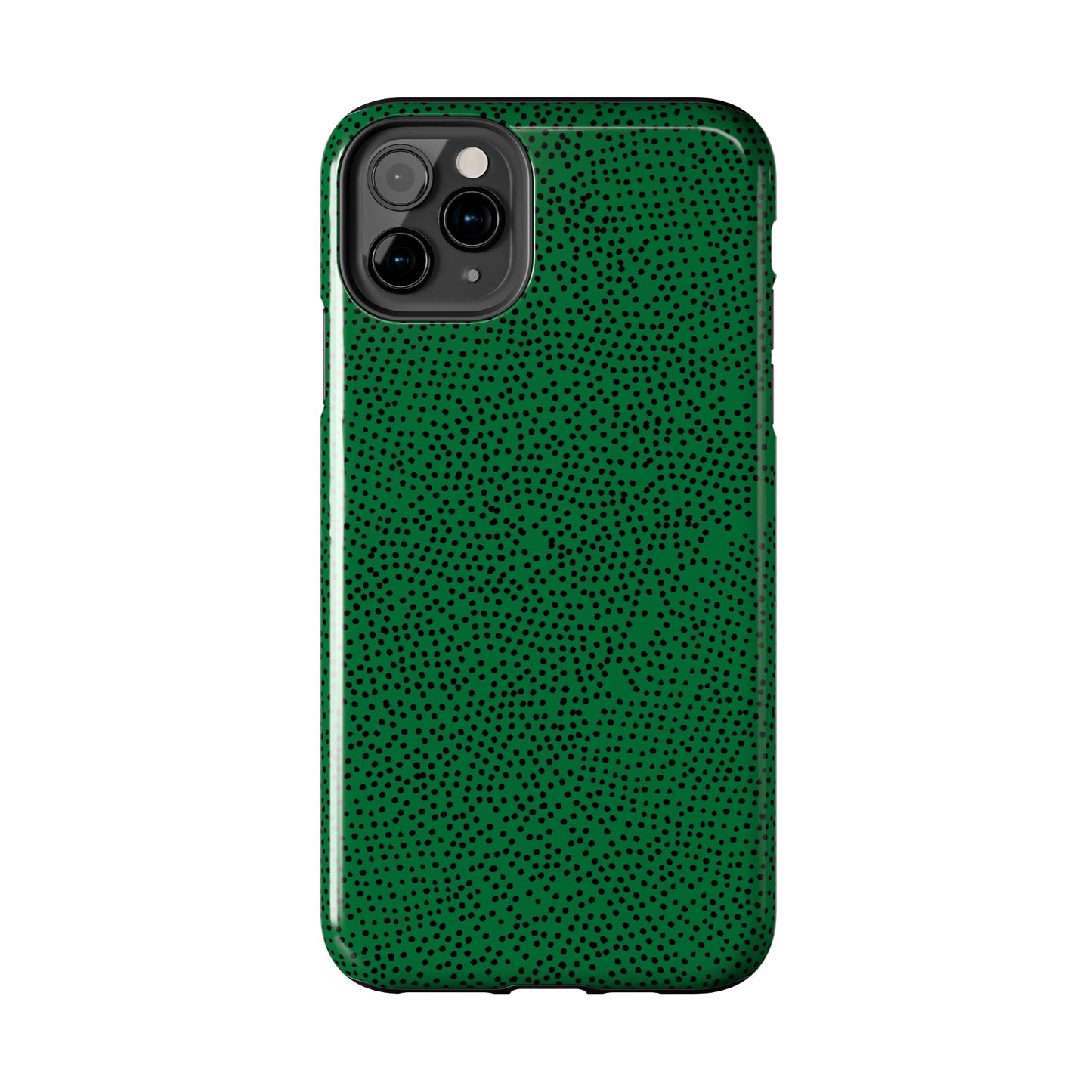 Mini Dot Green / Black Phone Case