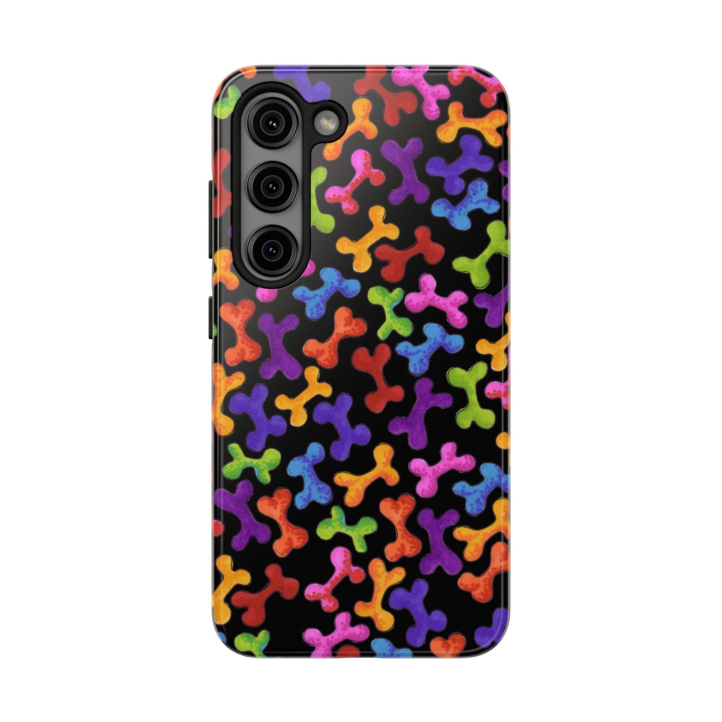 Fancy Bones Black / Multi Phone Case