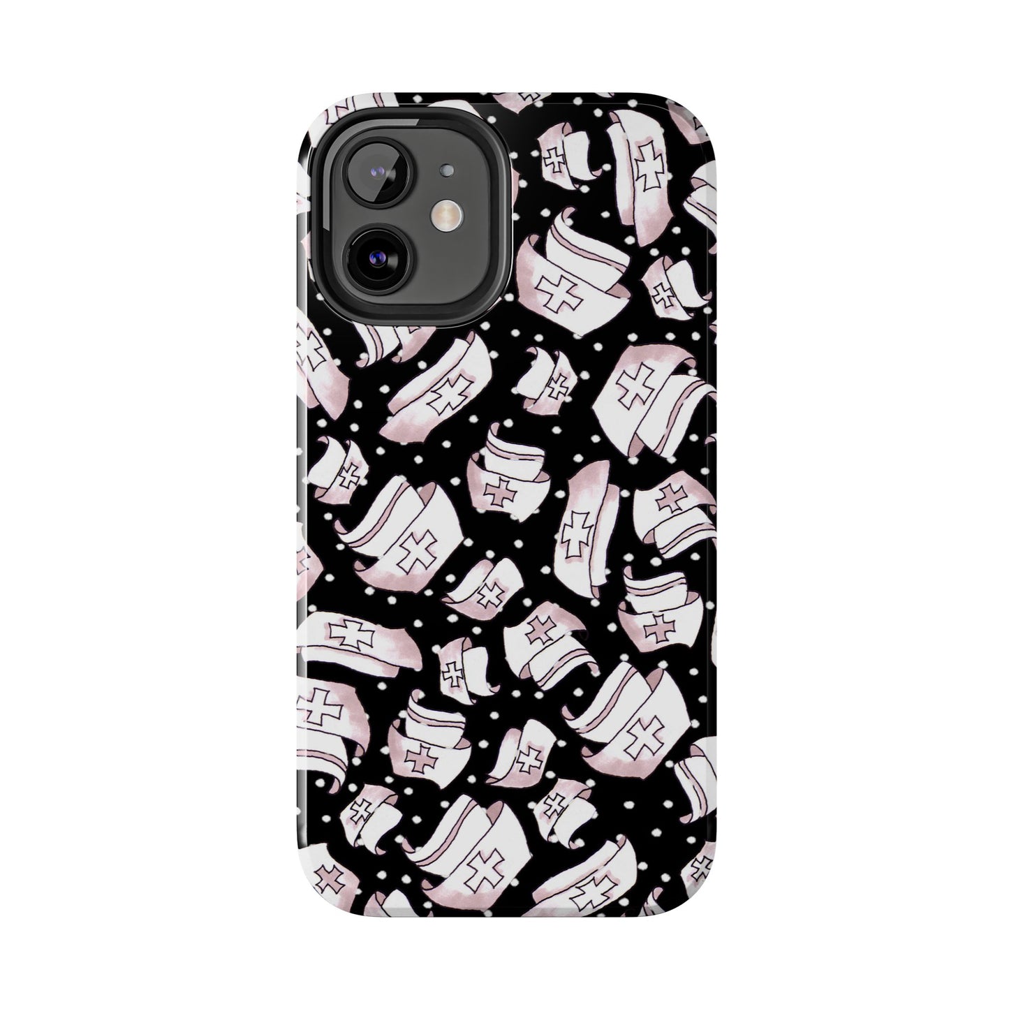 Med Hats Black Phone Case