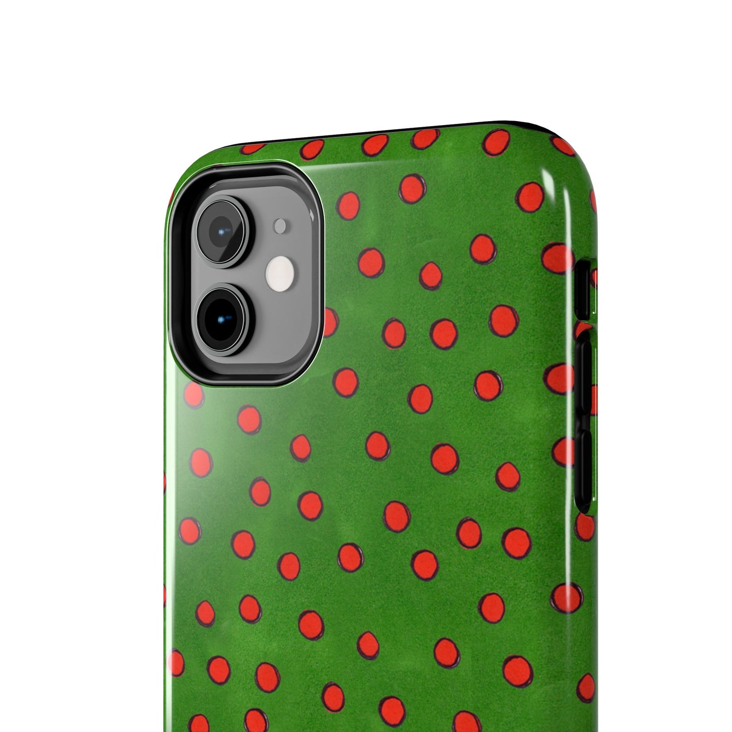 Dinky Dots Green / Red Phone Case