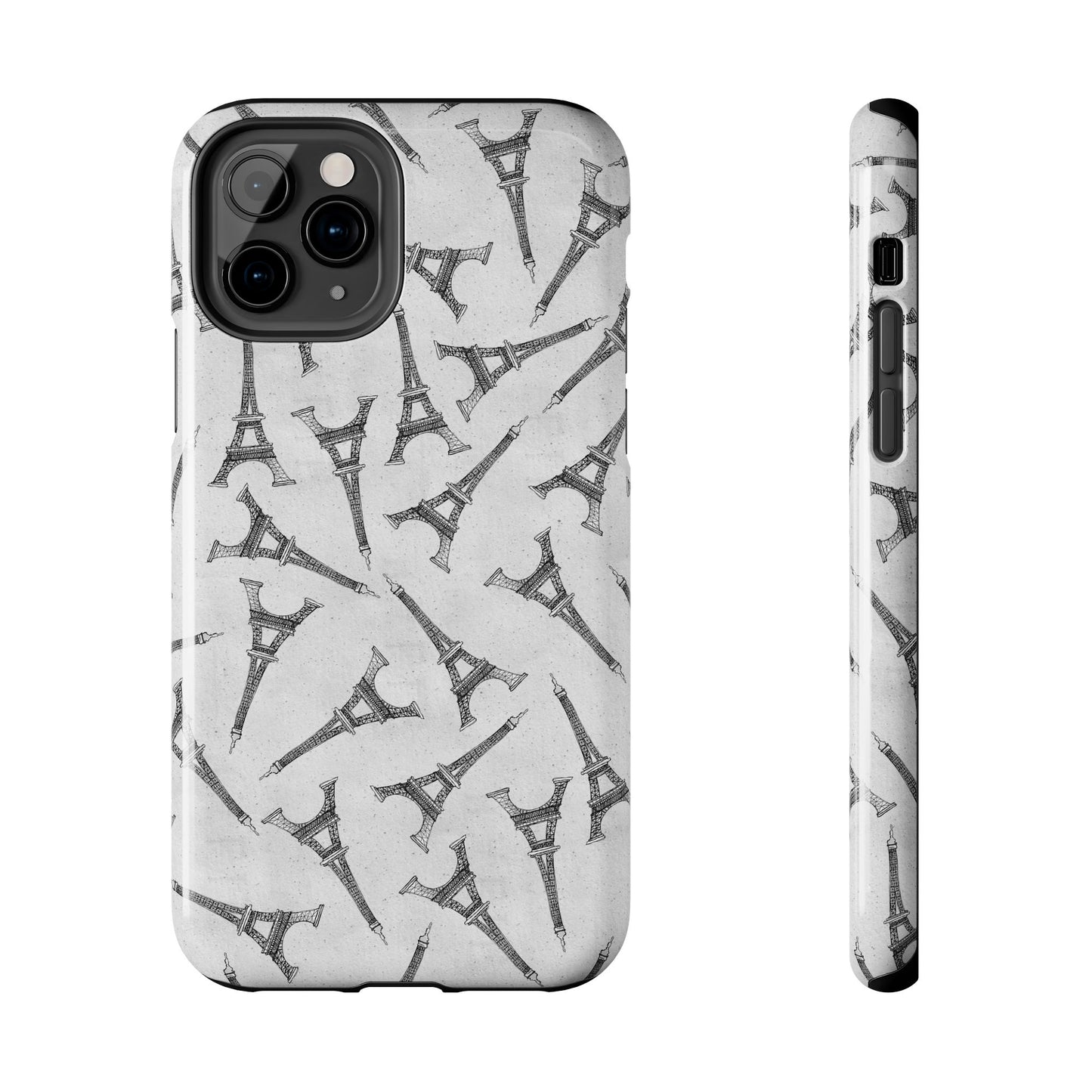 Eifelesque Silver Phone Case