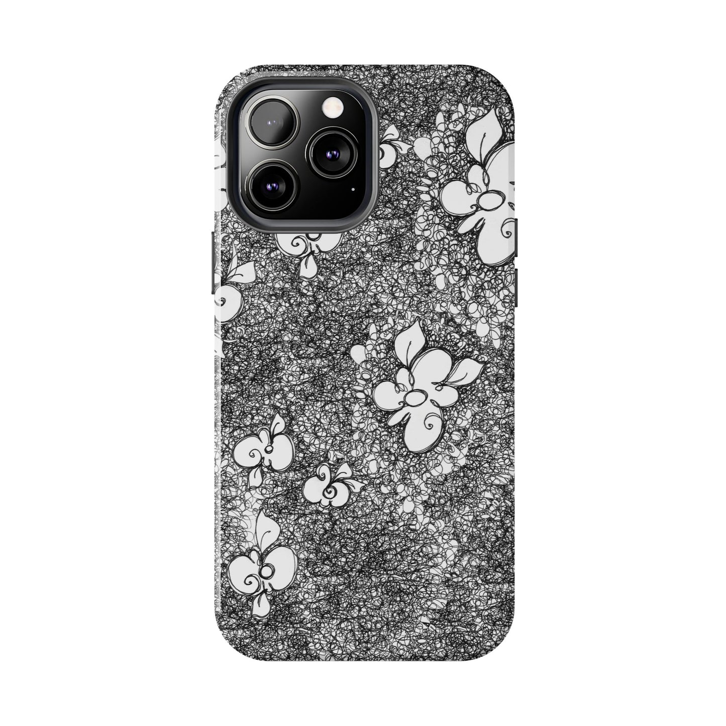 Flower Scribbles Phone Case