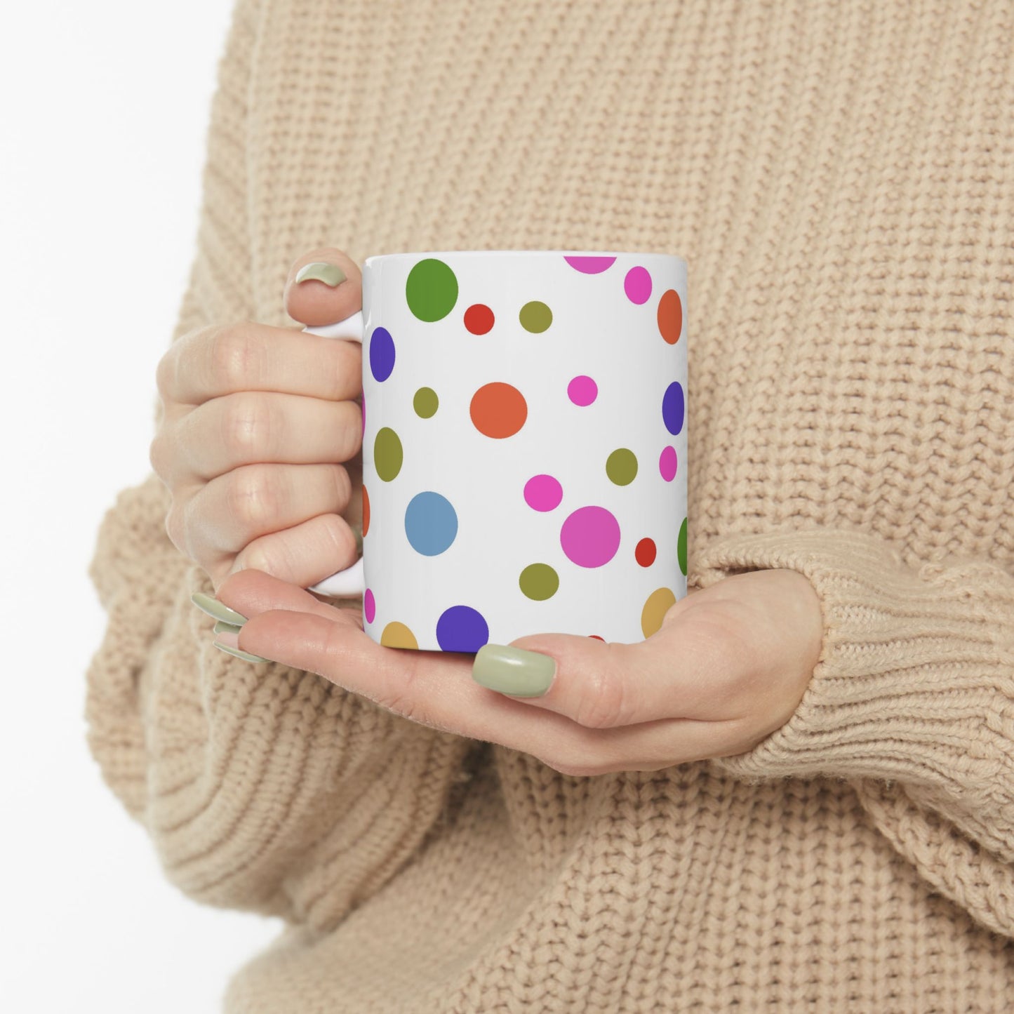 Dot Assortment White Cup