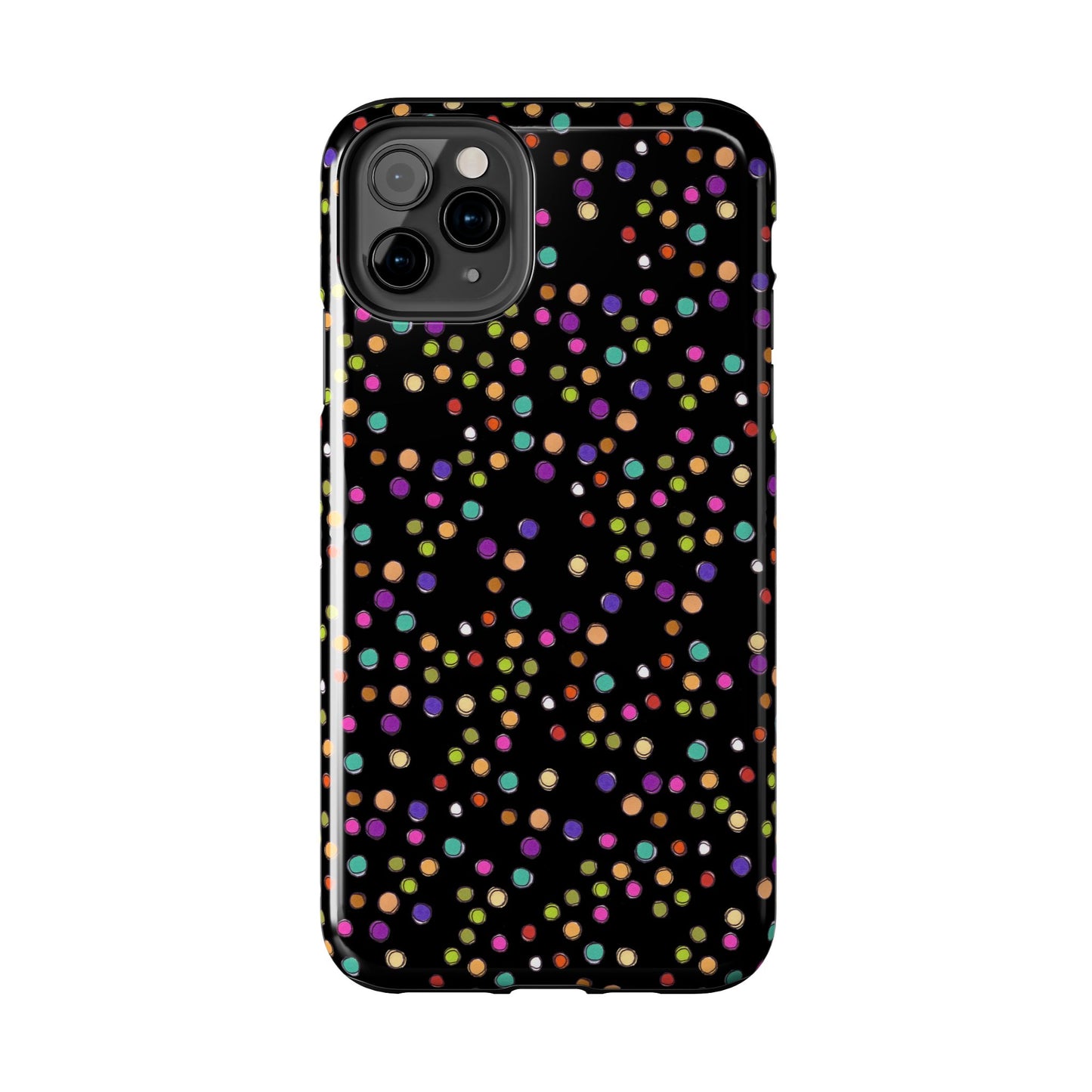 Dog Dots Black Phone Case