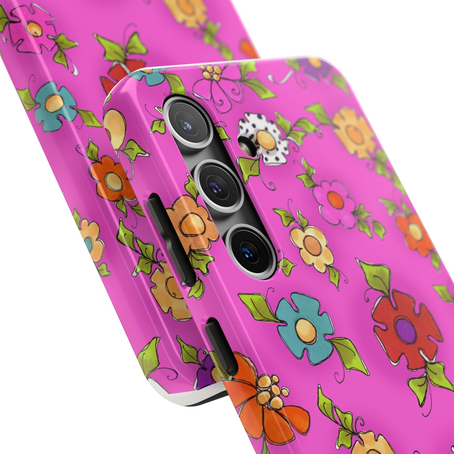 Happy Blooms Cerise Phone Case