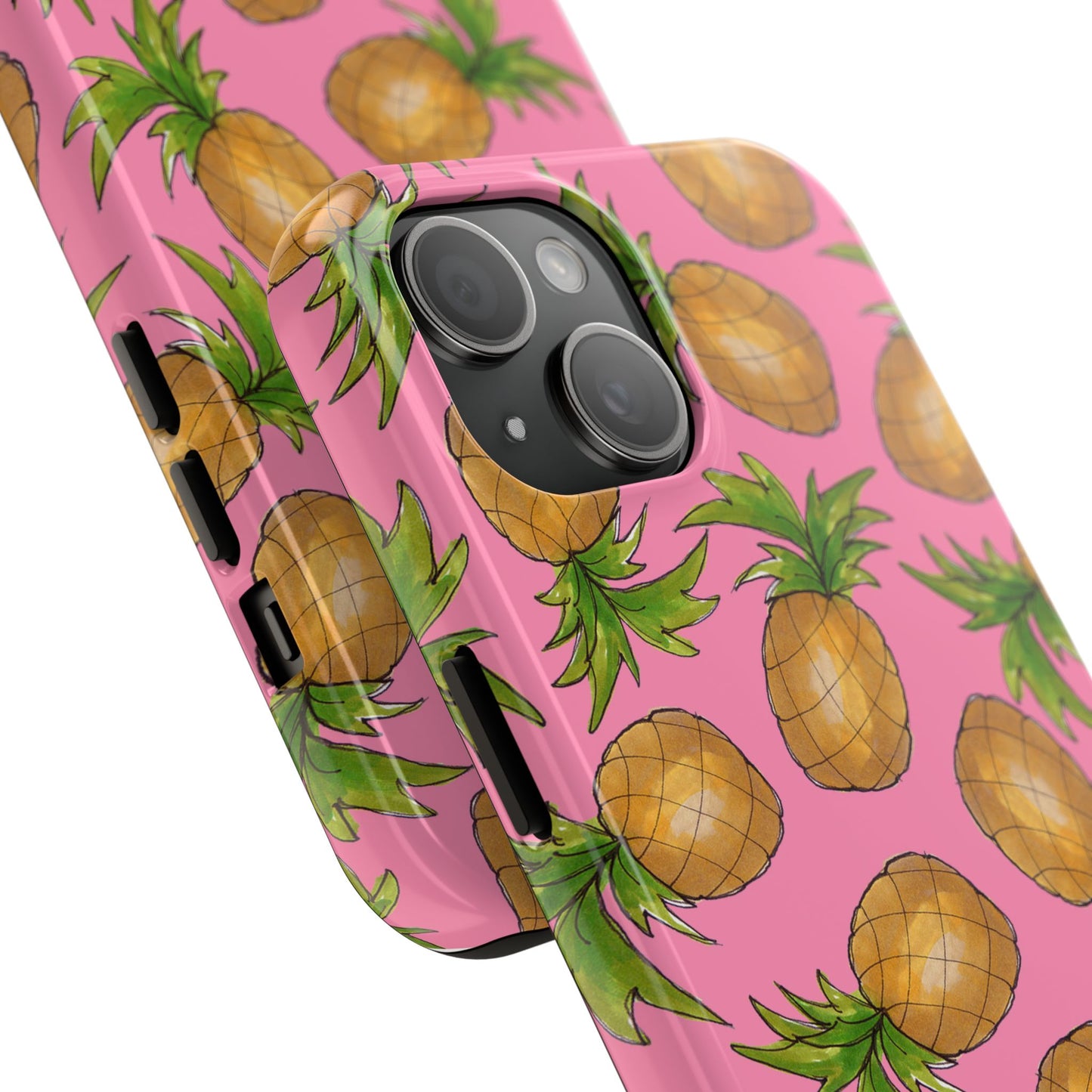 Pineapple Toss Pink Phone Case