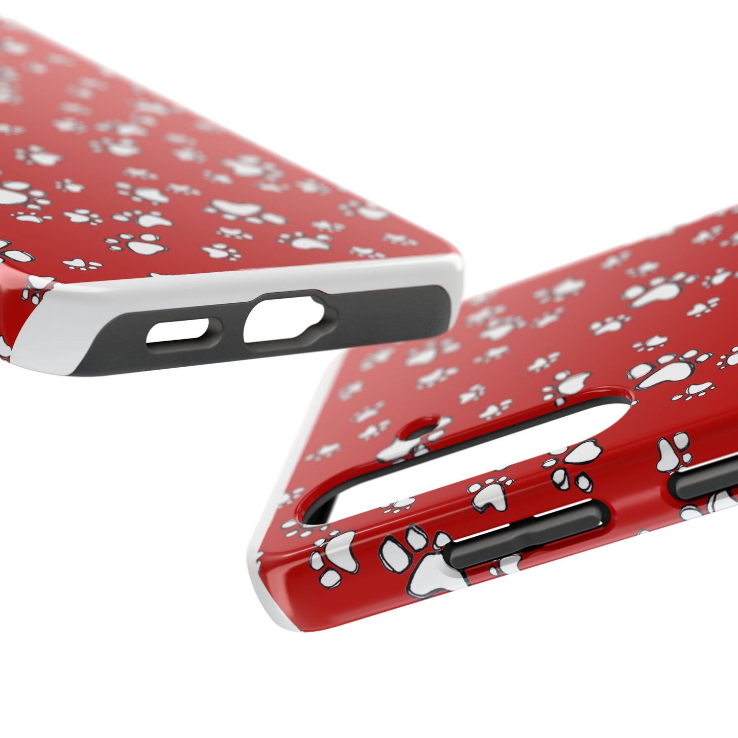 Paw Flakes Red Phone Case