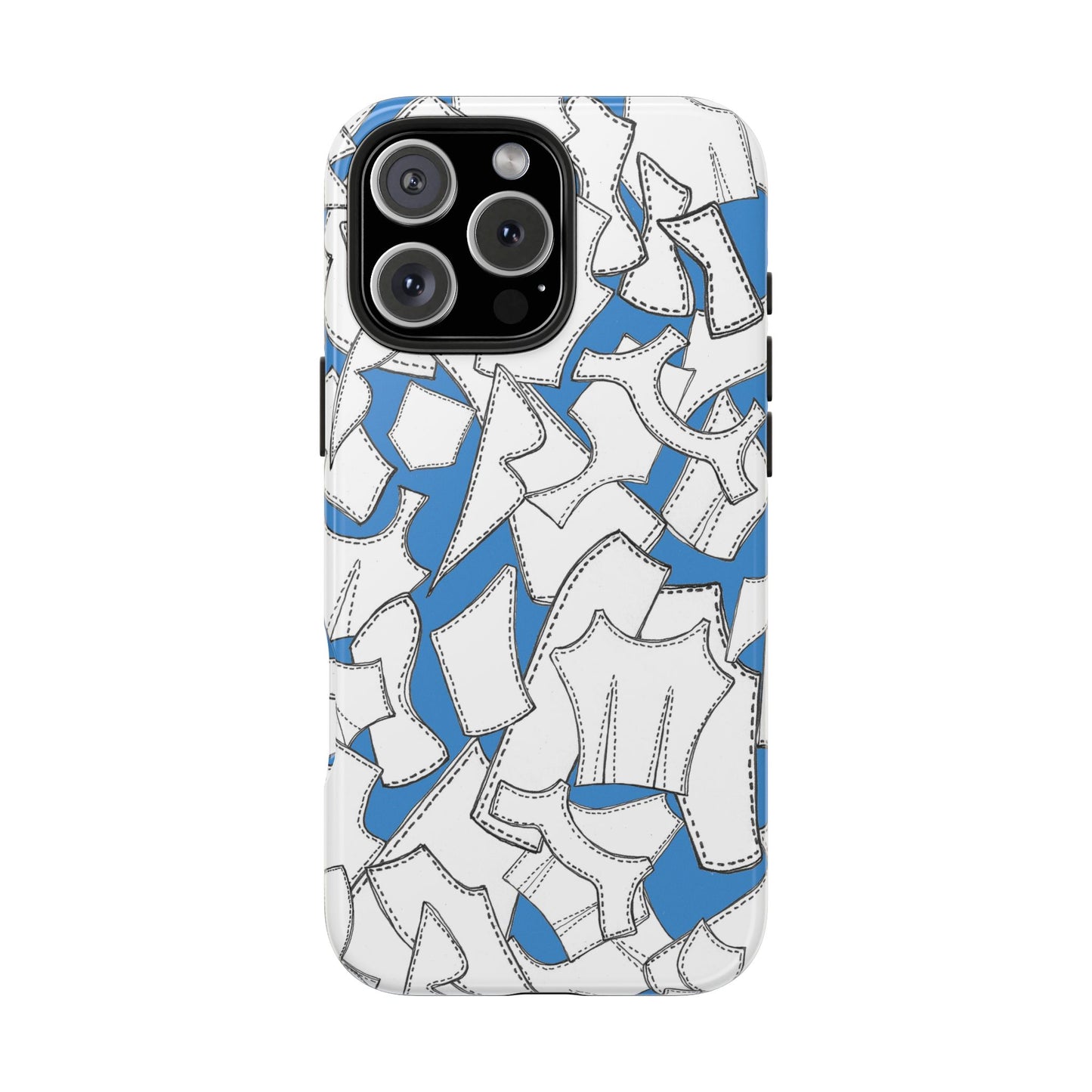 Pattern Pieces Turquoise Phone Case