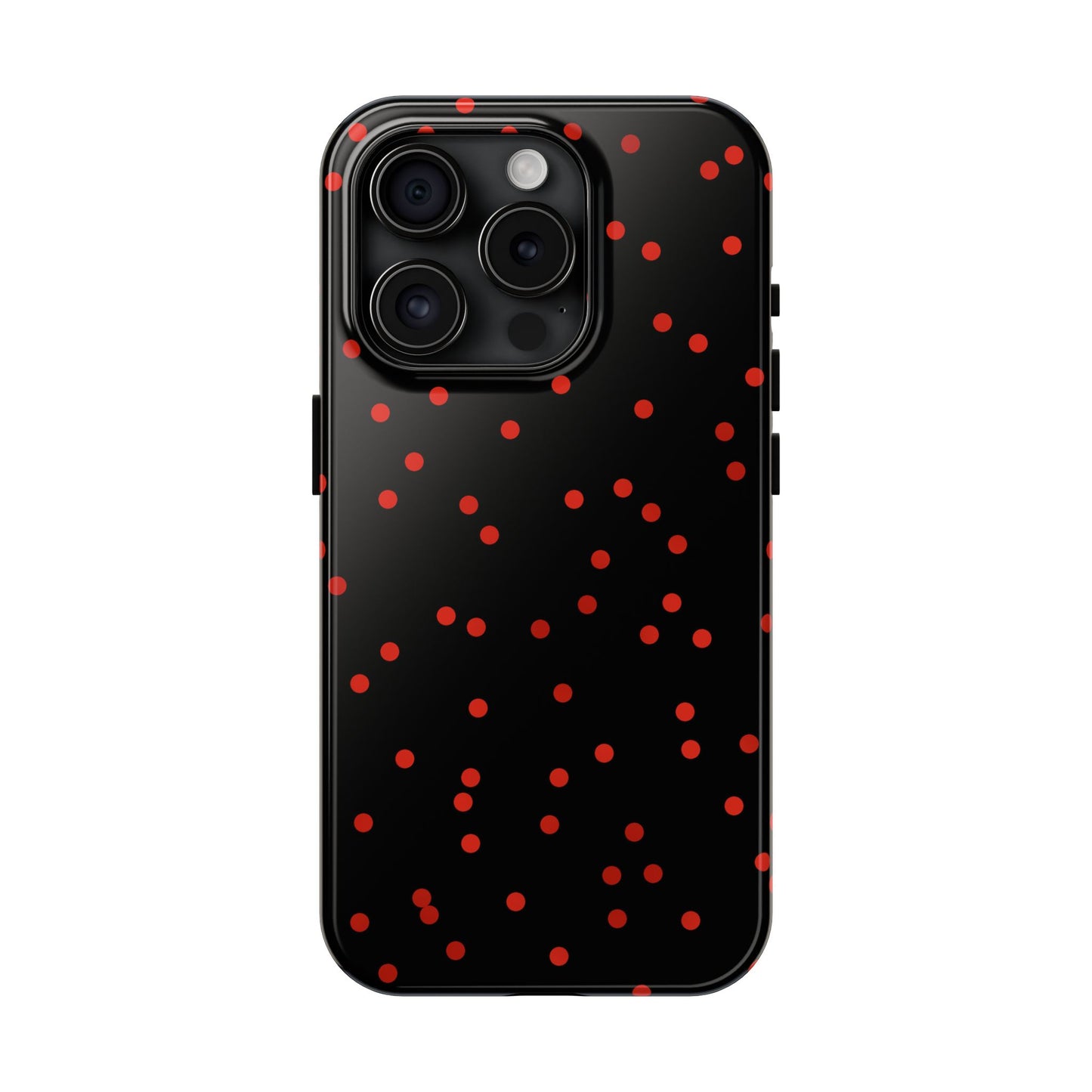 Space Dots Black / Red Phone Case