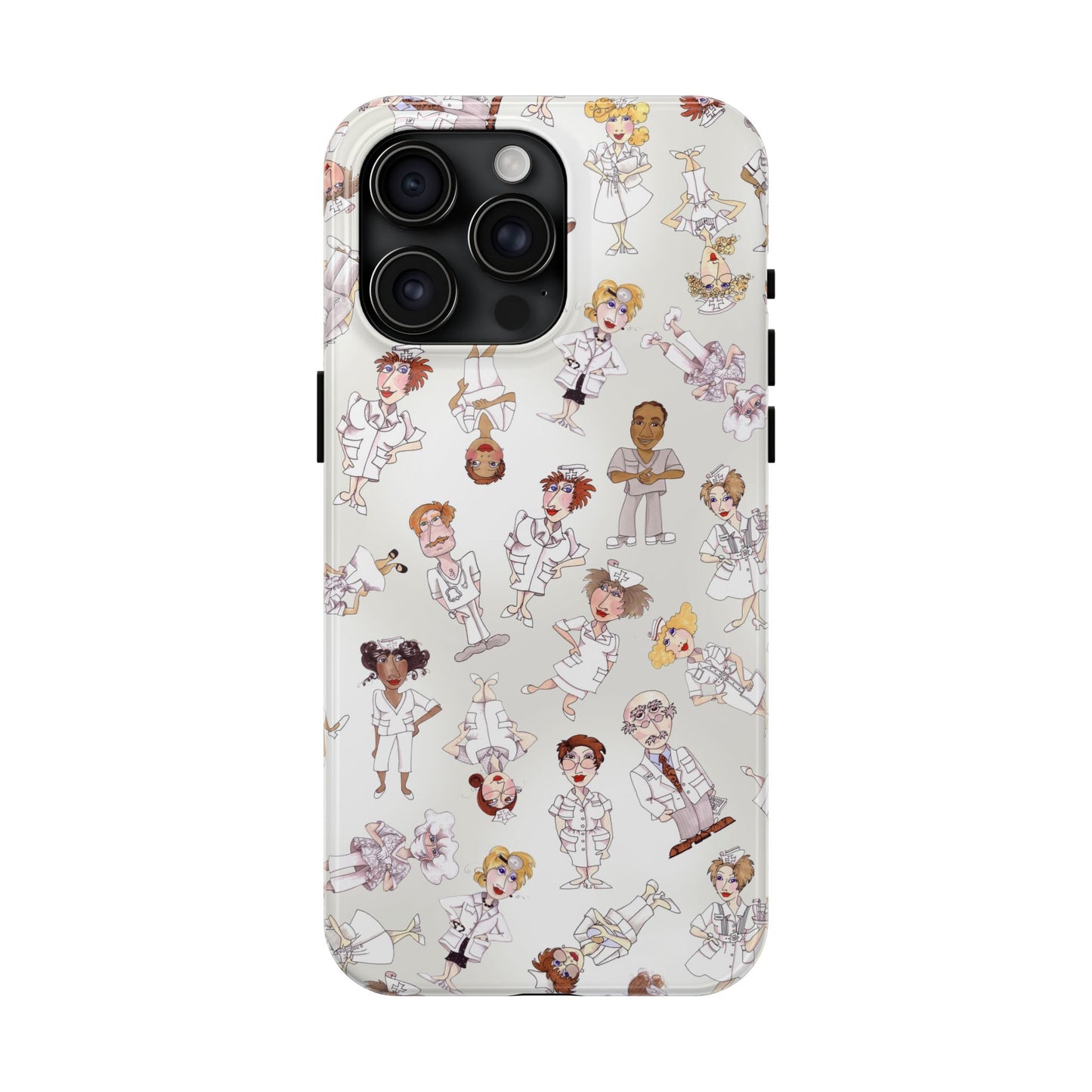 Tossed Nurses Gray Phone Case