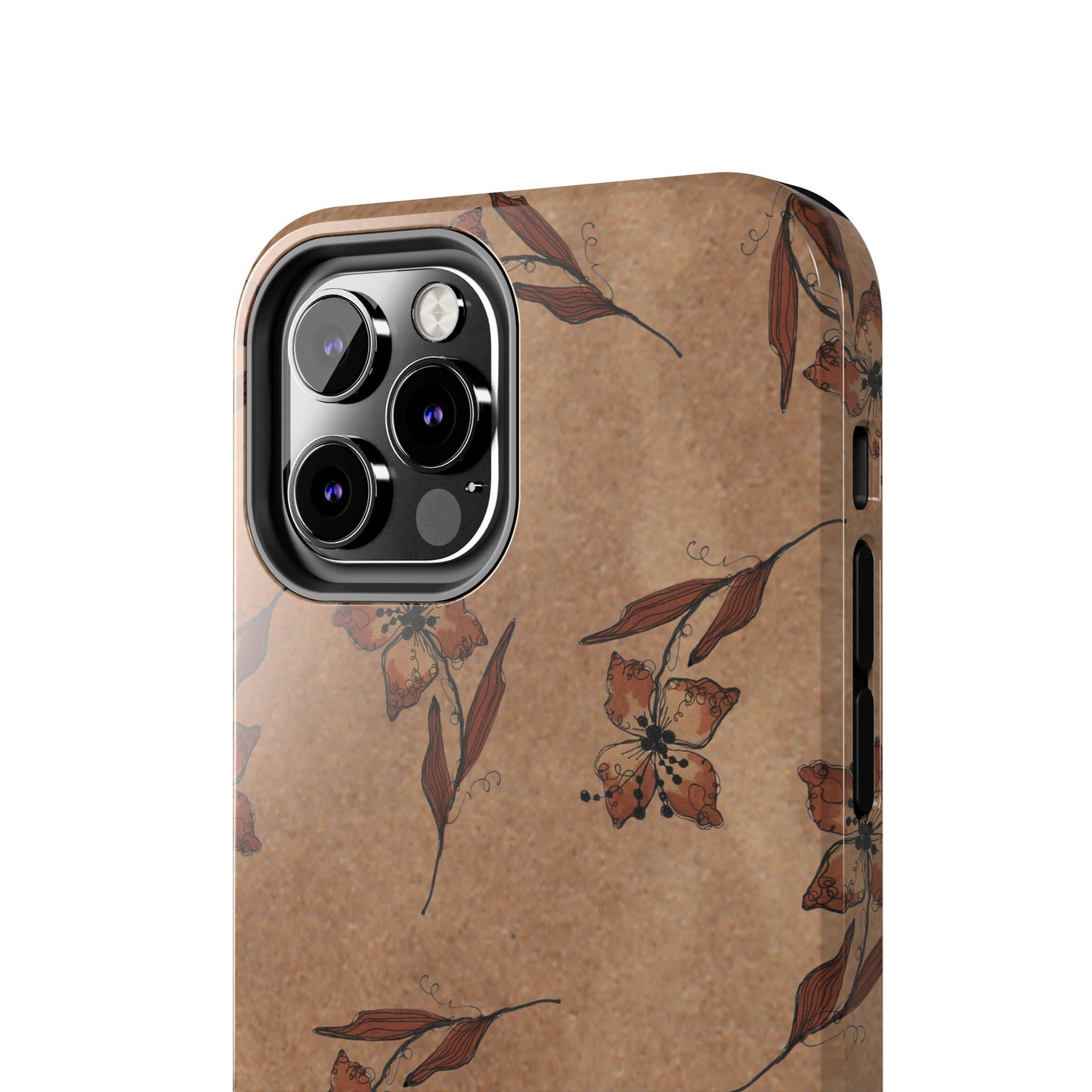 Brown Buds Phone Case