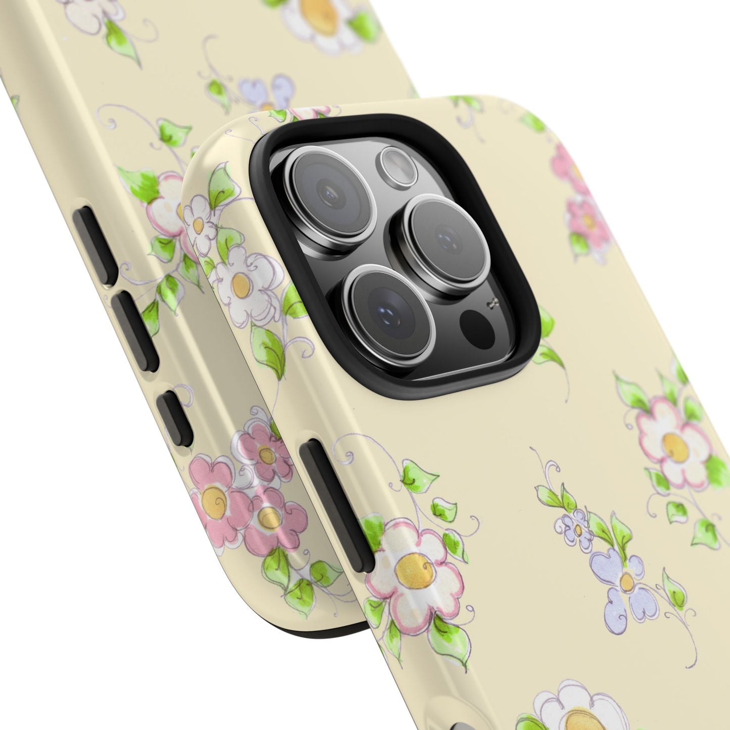 Precious Posies Yellow Phone Case