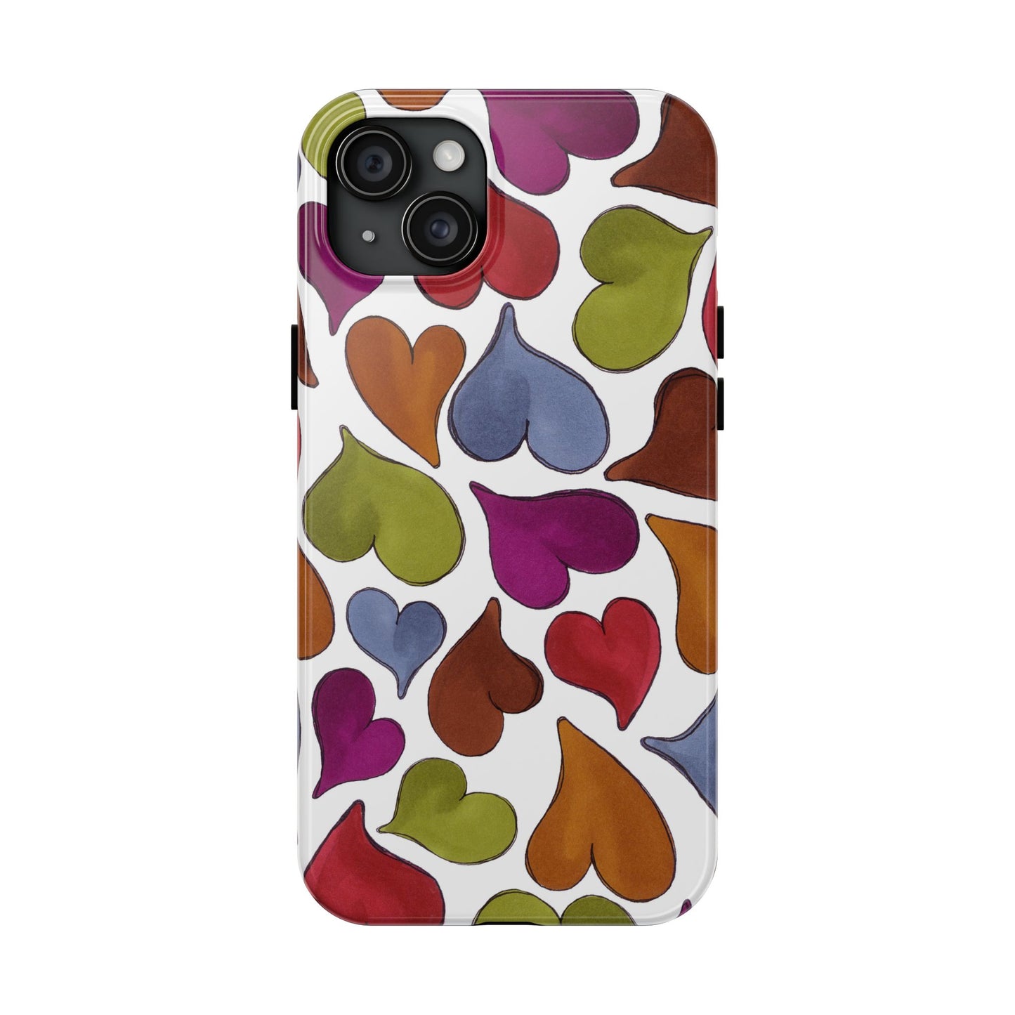 Big Hearted White Phone Case