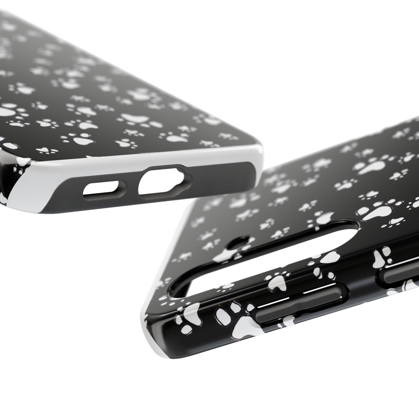 Paw Flakes Black Phone Case