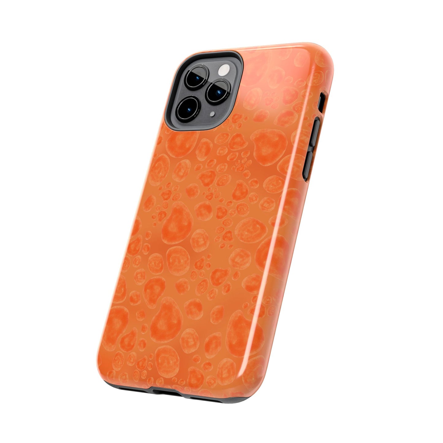 Paw Dots Orange Phone Case