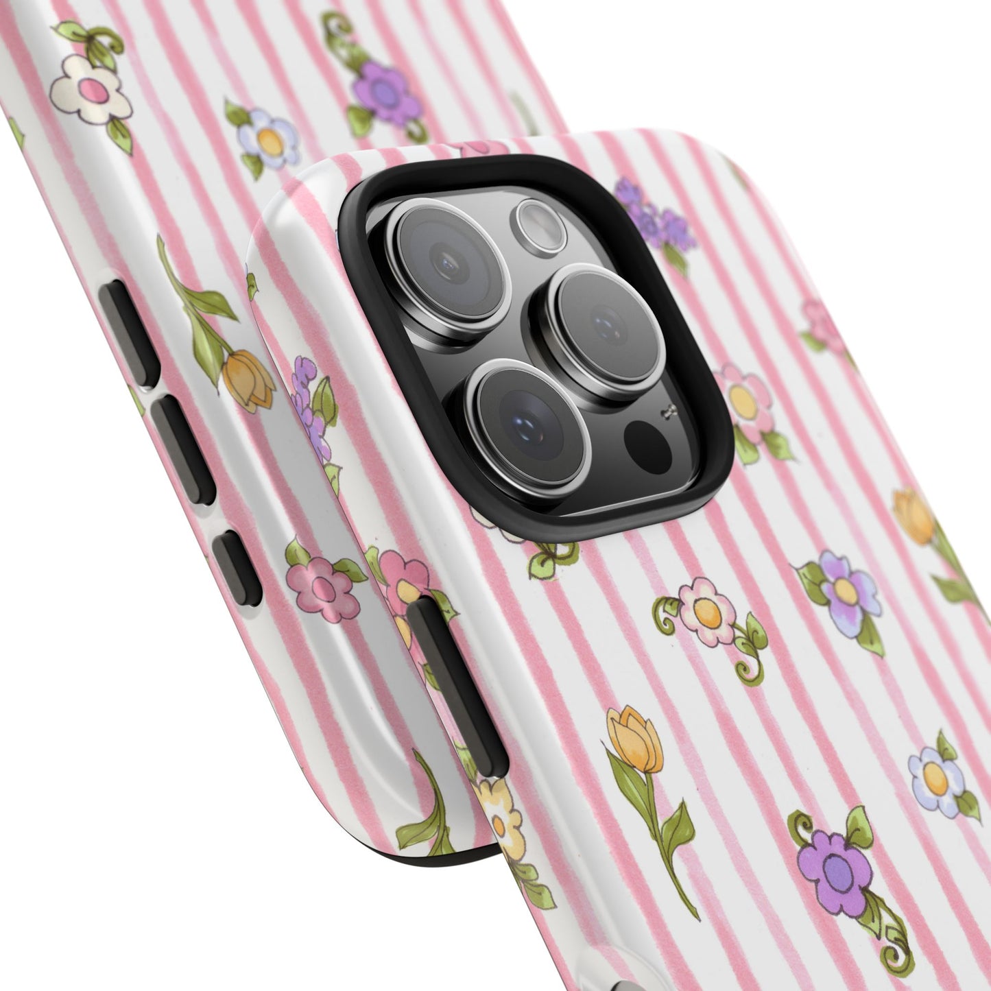 Pretty Posie Stripe Phone Case