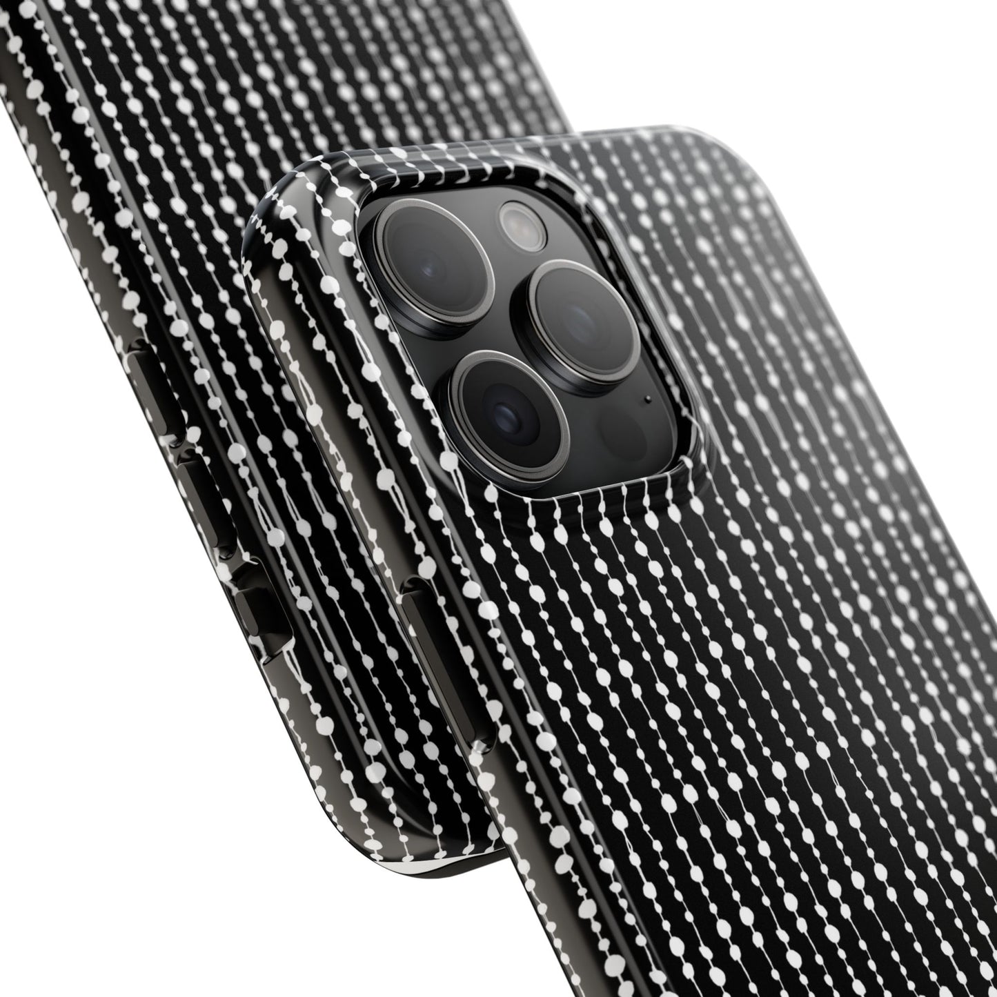 Beaded Curtain Black / White Phone Case