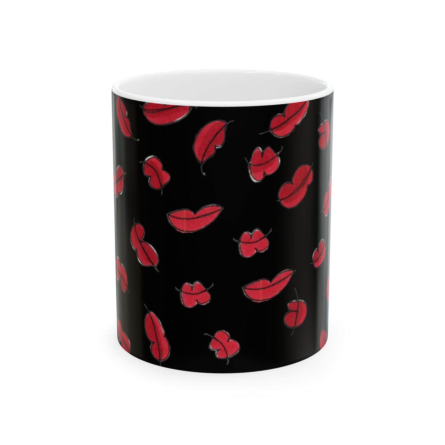 Lotsa Lips Black Cup