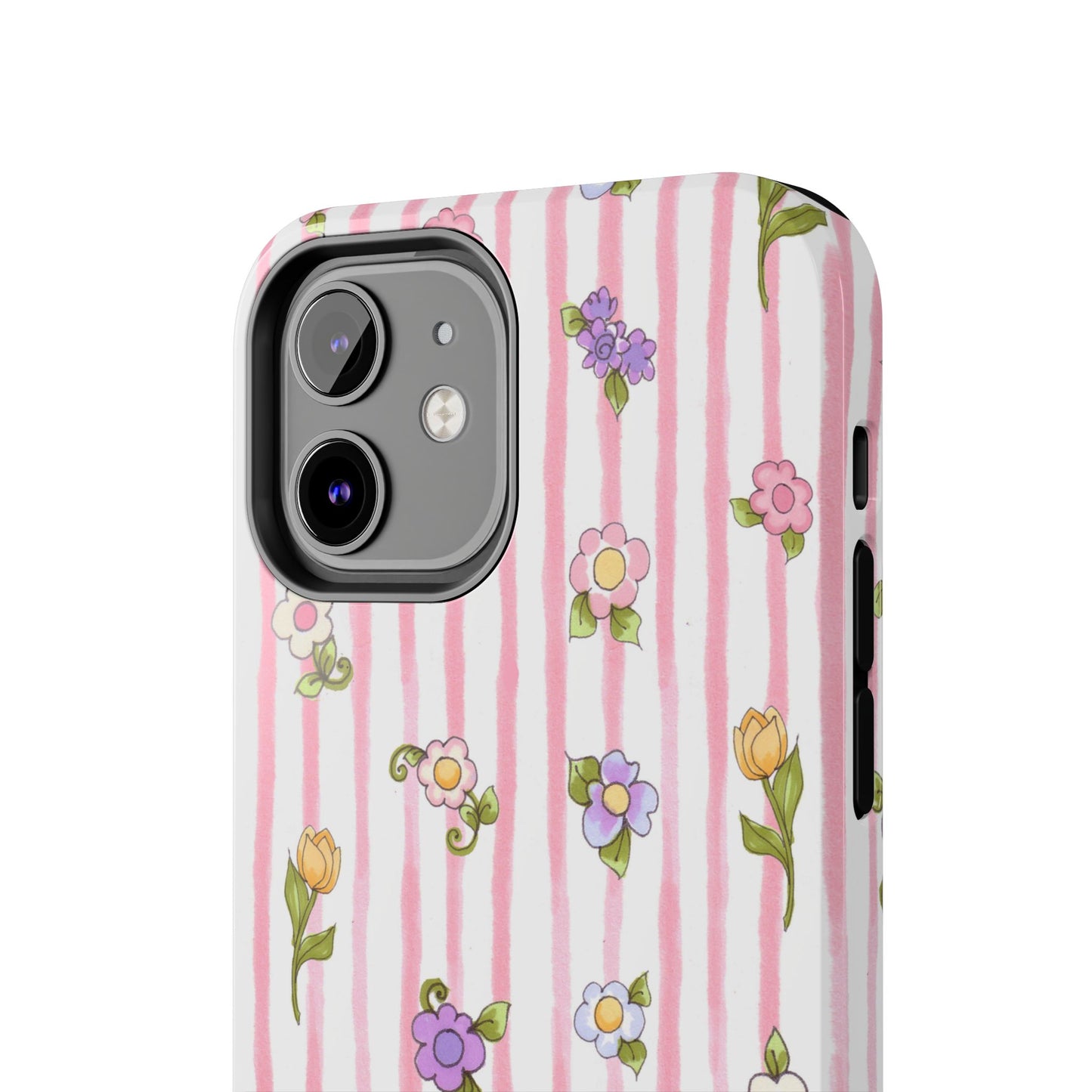 Pretty Posie Stripe Phone Case