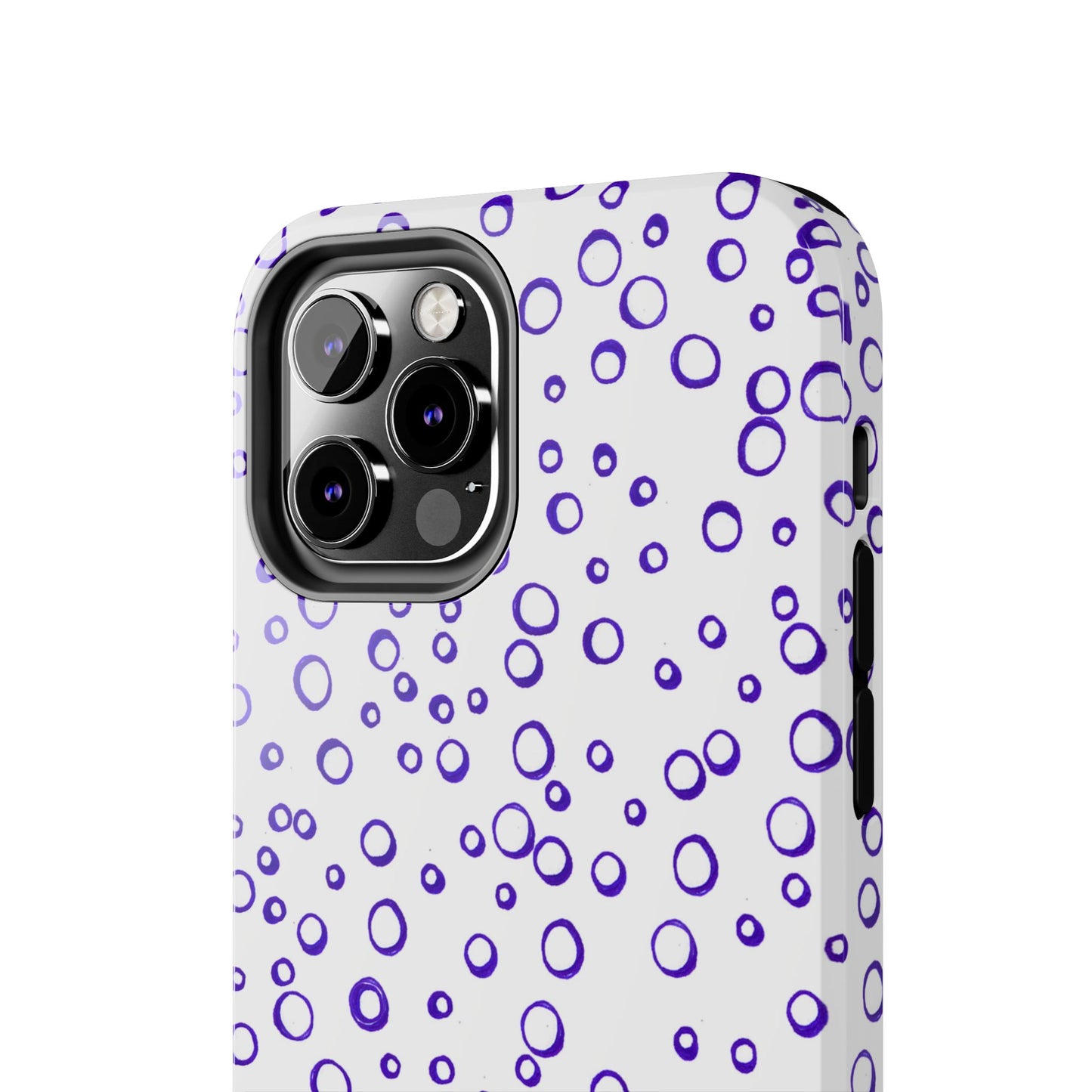 Blue See Through Dots Phone Case